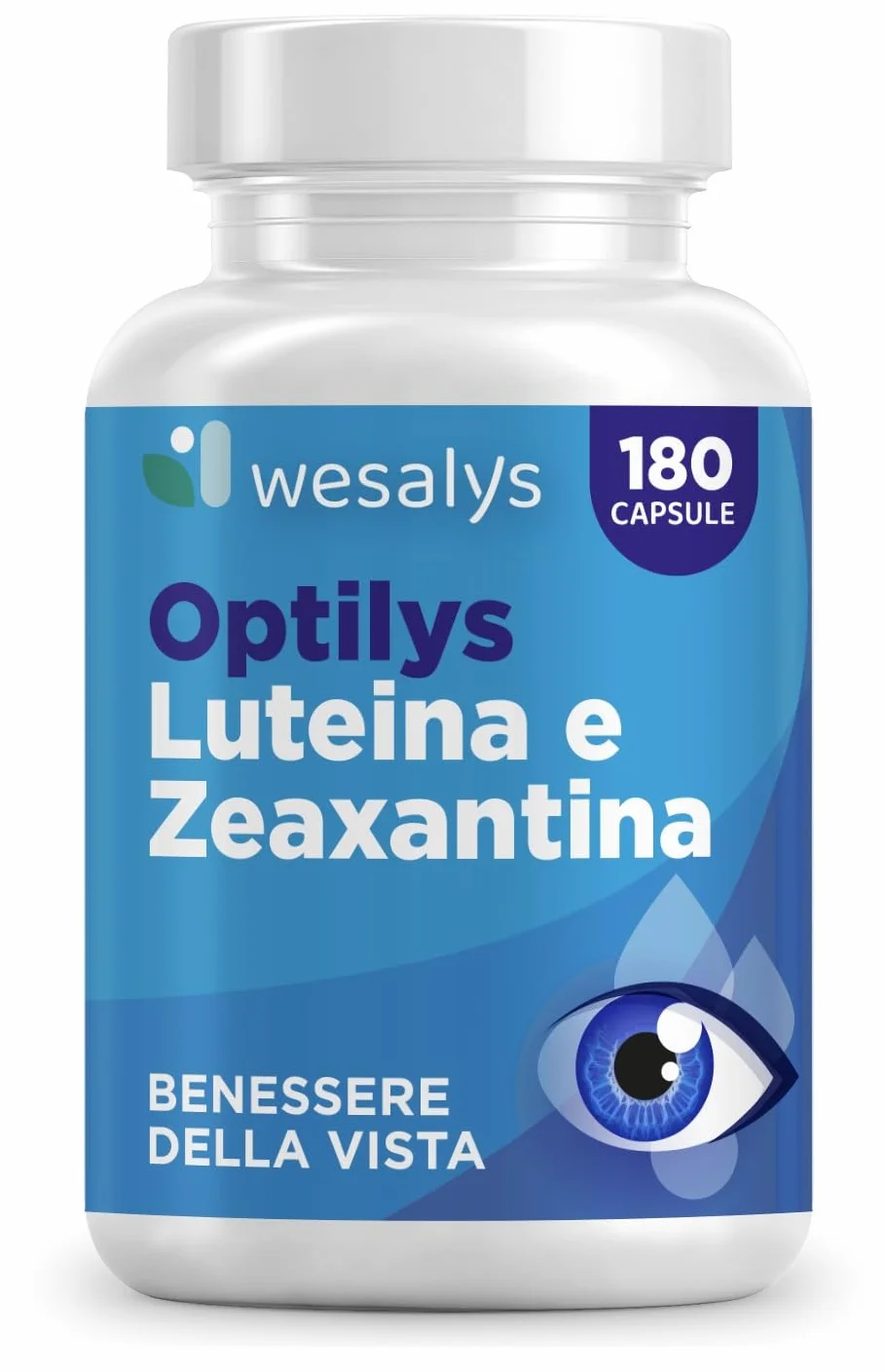 Integratore Occhi con Luteina e Zeaxantina Alto Dosaggio 180 capsule Optilys