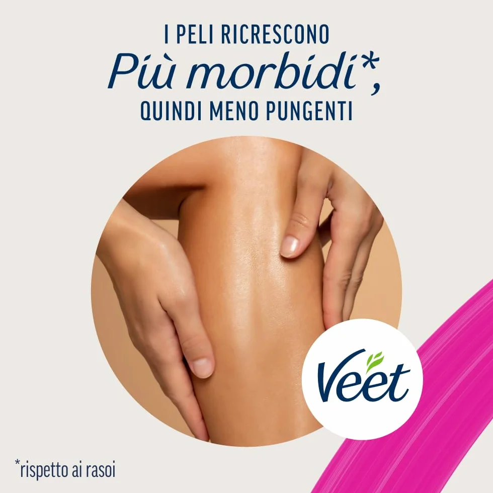 Veet Pure Crema Depilatoria Gambe & Corpo Pelli Sensibili 400 ml