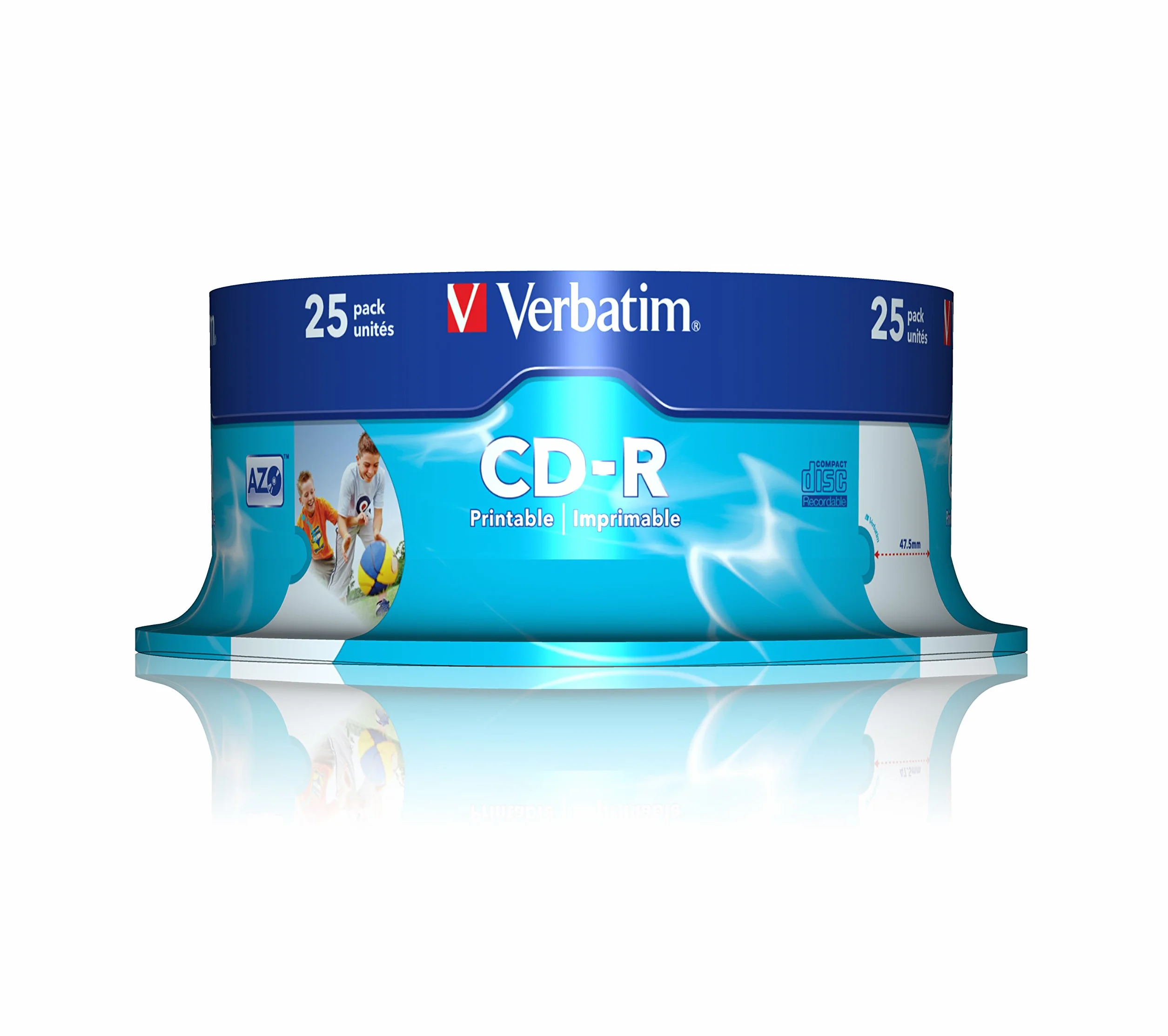 Verbatim VB-CRD19S2 Pa - CD-RW Virgin (CD-R, 700 MB, 25 pezzi (S), 120 mm, 0,83 pollici, 52 x)