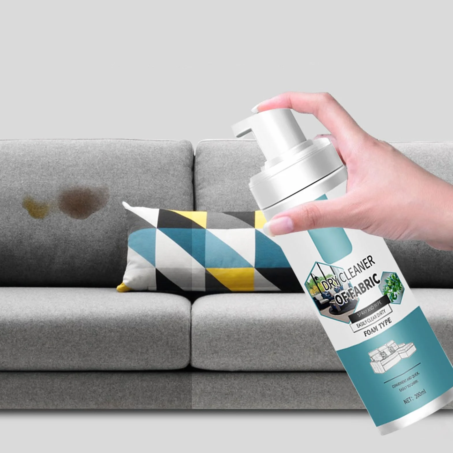 Detergente per materassi schiuma per tessuti auto antiodori a secco