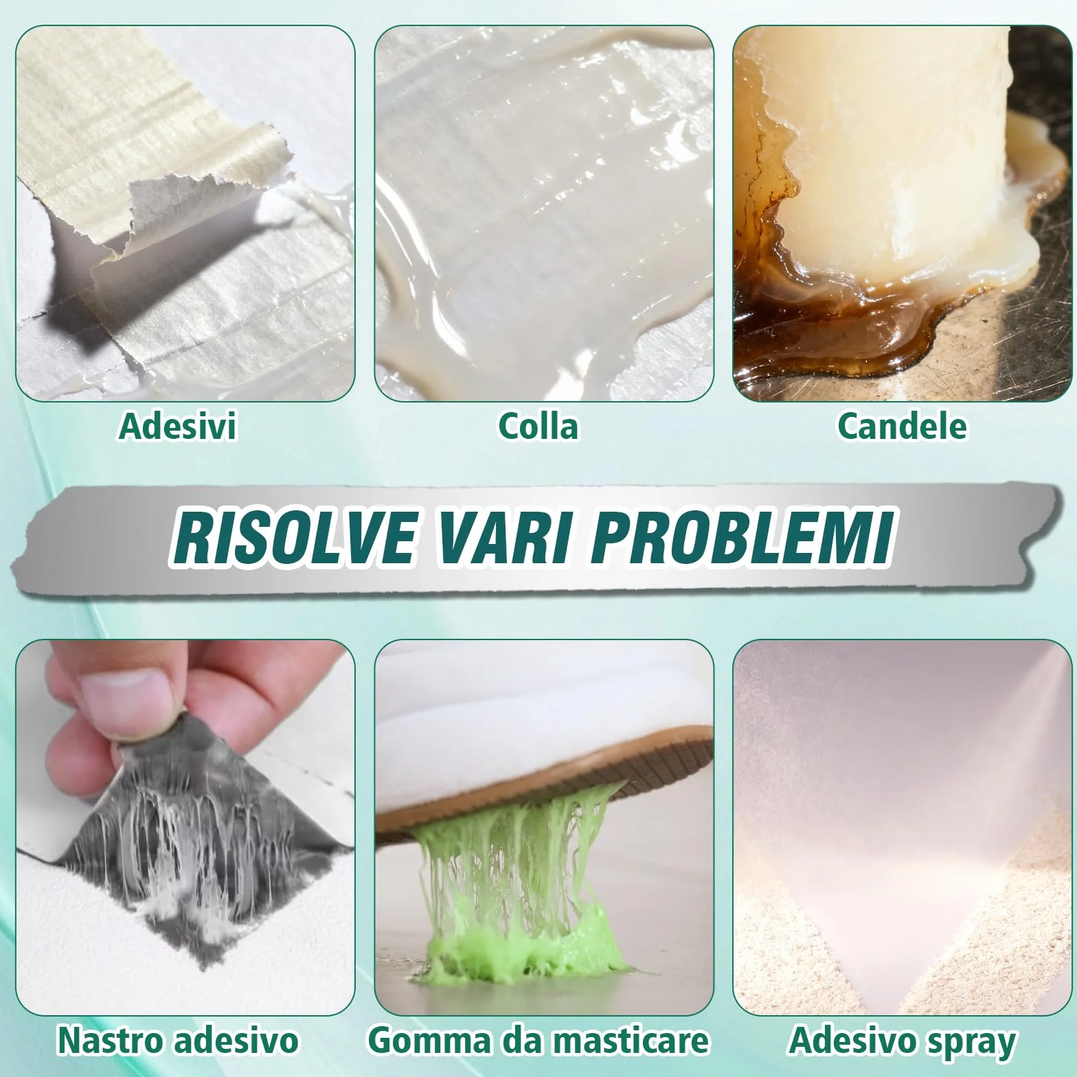 Rimuovi Colla 300ml potente adesivo sciogli silicone con raschietto e panno