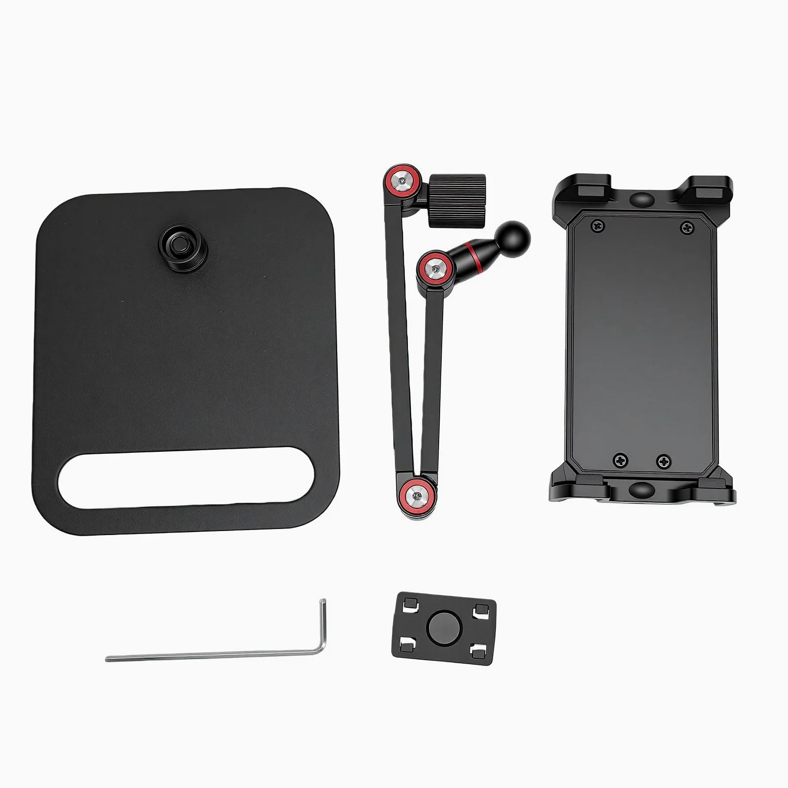 Annadue Supporto Regolabile per Monitor, Morsetto Rotazione 360 Gradi | Supporto da tavolo in lega di alluminio per monitor portatile, supporto per tablet con base antiscivolo