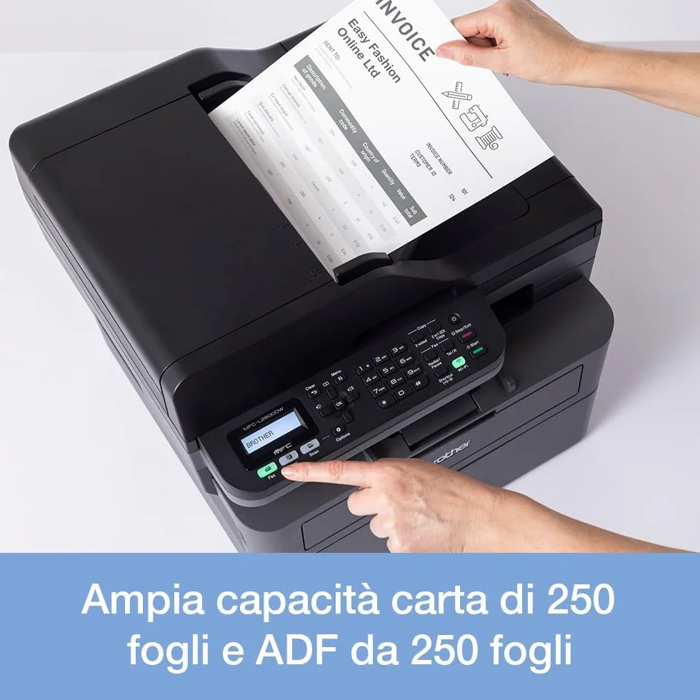 Brother MFCL2800DW Multifunzione Laser Monocromatica B/N 32 ppm Stampa Fronte/Retro WiFi LAN USB