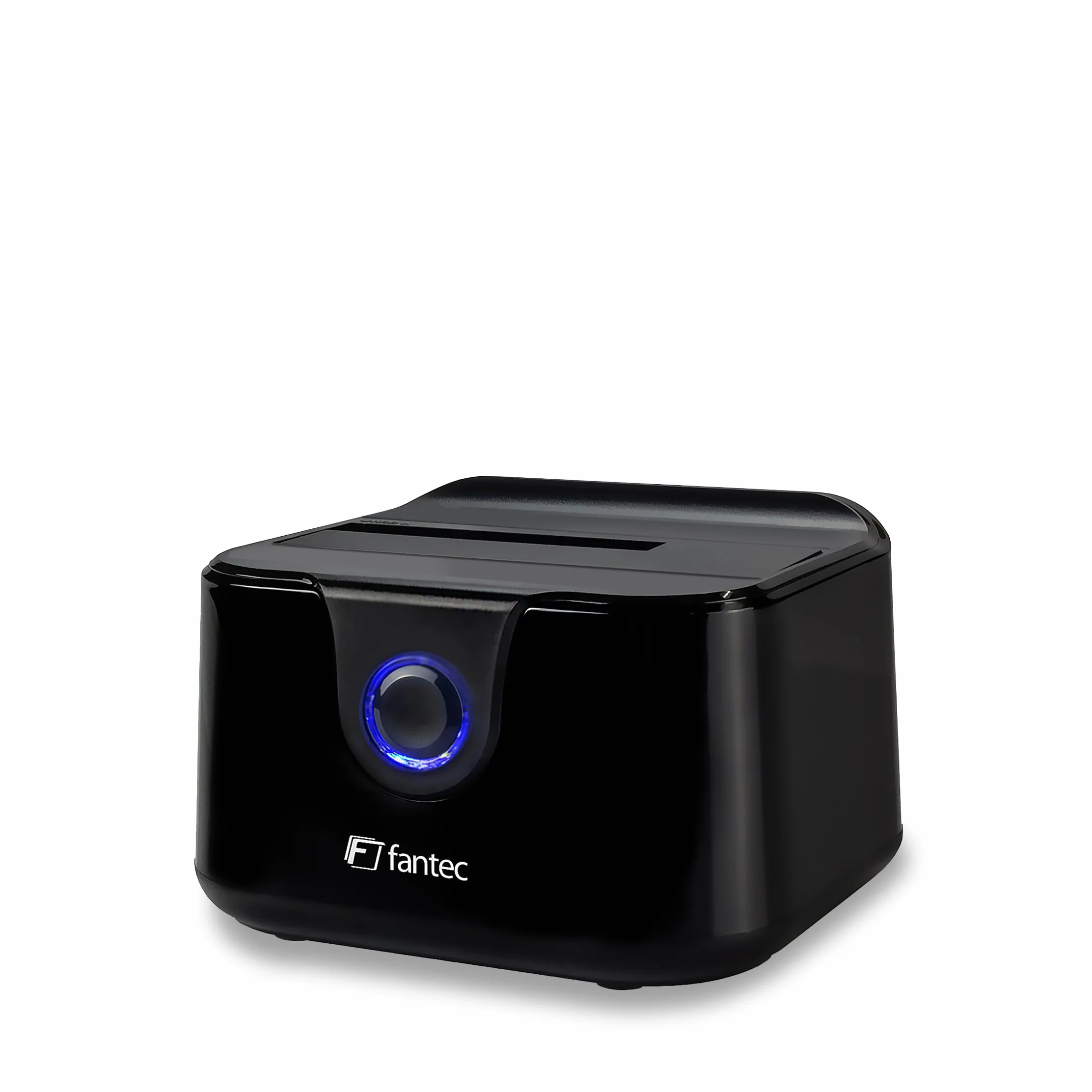 FANTEC DS-X1U3-Glanz USB 3.2 Gen1 Docking Station for 2.5/3.5 inch SATA SSD Hard Disk, 5Gbit/s, Black