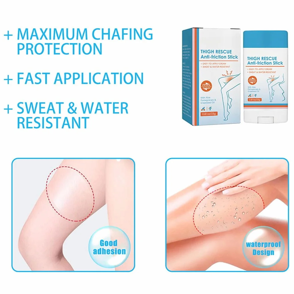 Stick Anti Sfregamento Impermeabile per Donne, Crema Antisfregamento Cosce