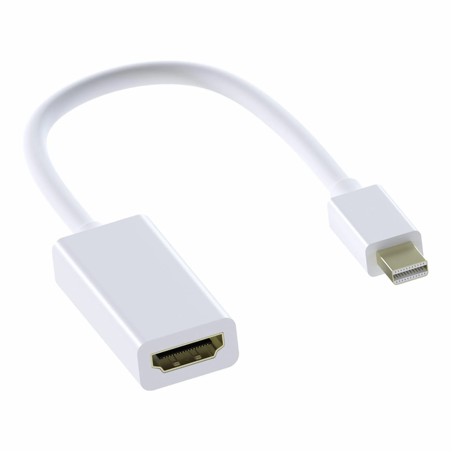 MMOBIEL Mini DisplayPort HDMI Adatt. DP (Thunderbolt) HDMI Conv. Giusto per MacBook Pro/Air Mac Mini Microsoft Surface Pro 3/4 (Bianco)