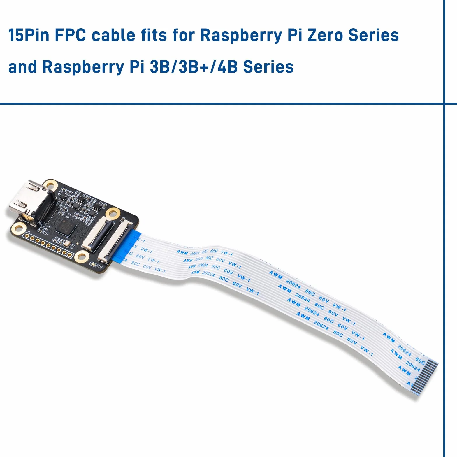 GeeekPi Scheda adattatore da HDMI a CSI2 per Raspberry Pi, supporta ingresso HDMI fino a 1080p 30fps, compatibile con Raspberry Pi 4B/3B+/3B/Pi Zero/W/2W