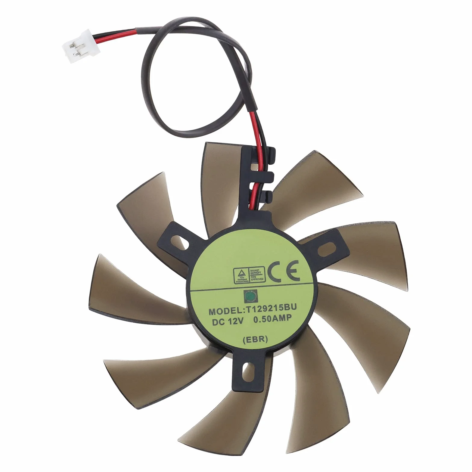 Ventola di raffreddamento per scheda video con cuscinetto a 2 pin compatibile con Zotac GTX 1050 1050ti Mini ventola di raffreddamento per scheda grafica a 2 pin Ventola