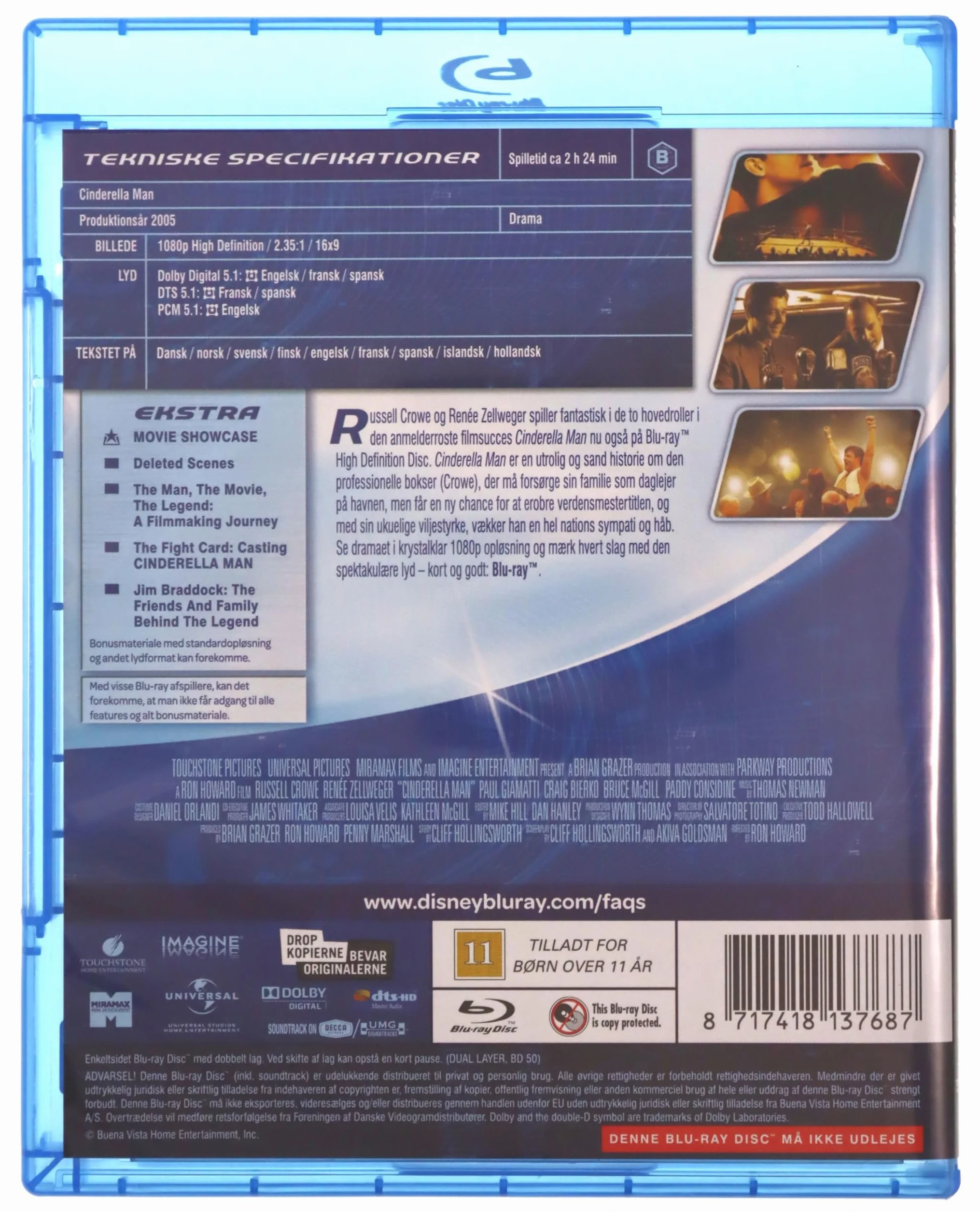 DISNEY Cinderella Man - Blu Ray/Movies/Standard/Blu-Ray