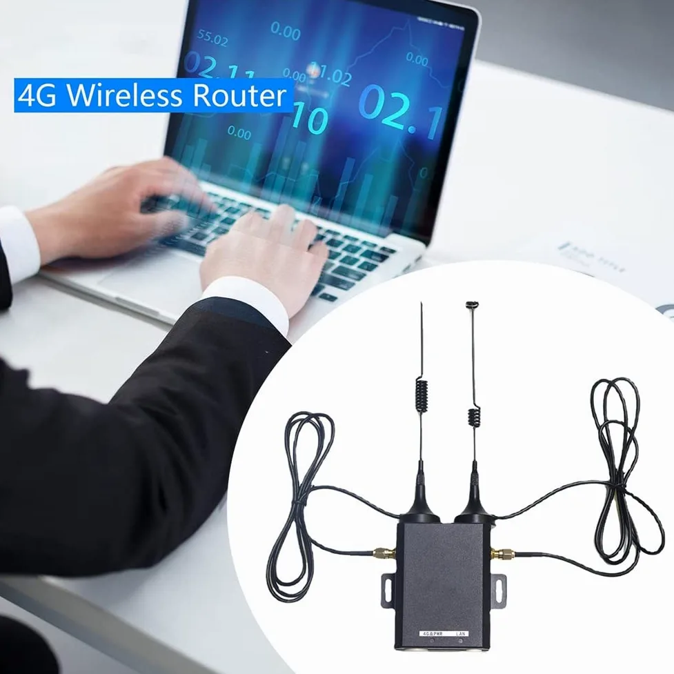 H927 Router 4G di Qualità Industriale 150Mbps 4G LTE CAT4 Router SIM con Supporto Antenna Esterna 16 Utenti WiFi-EU