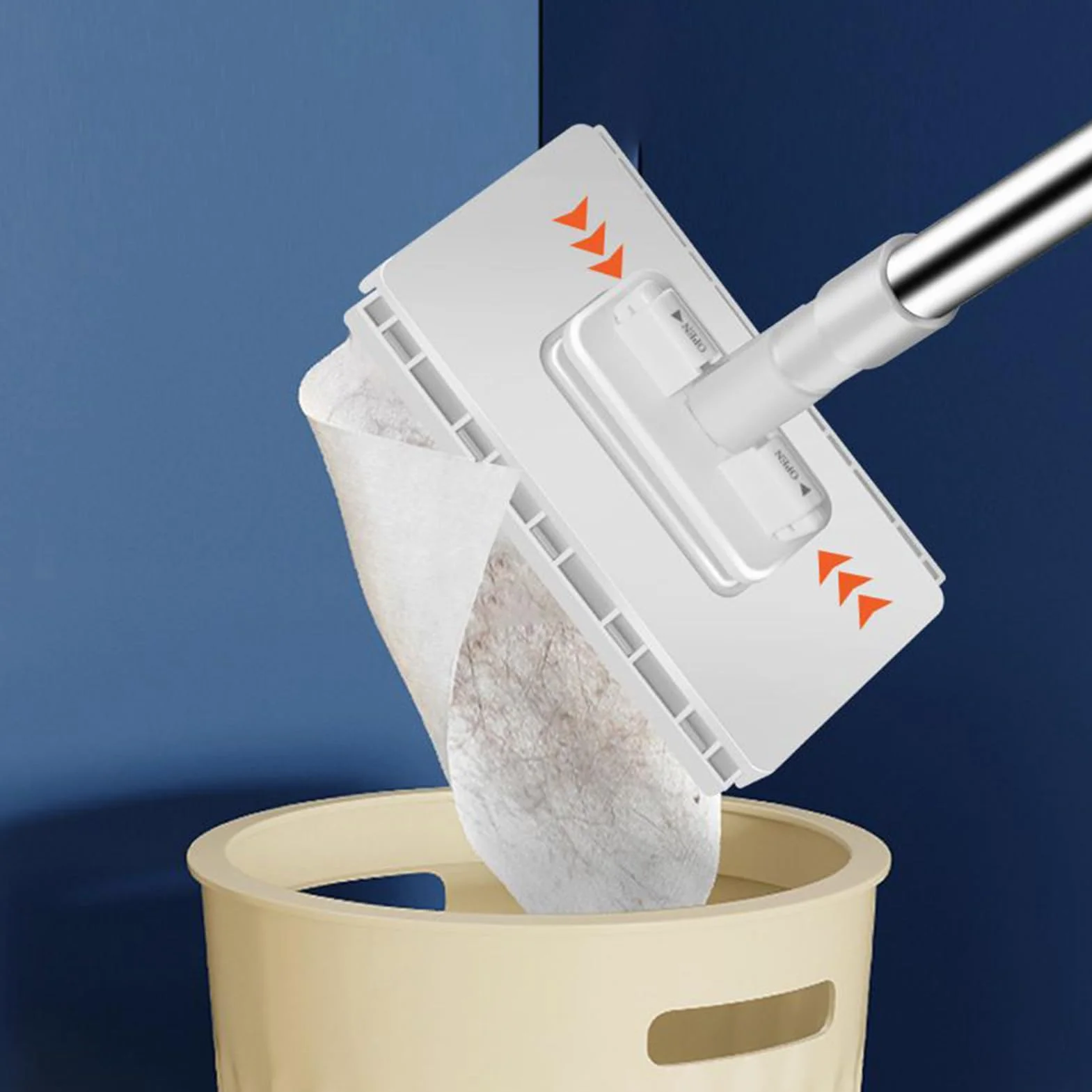 Con Salviette Umidificate Clip, Monouso, 4 Panni Riutilizzabili, Kit Pulizia Rapida Pavimenti Bagno