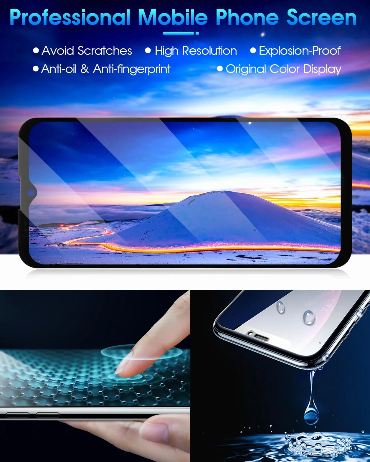 ARSSLY LCD Schermo per Cubot King Kong 9 Display per Cubot Kingkong 9 D-HPY F663343 Sostituzione dello Schermo Touchscreen Digitazer Assembly con Strumenti (Nero)