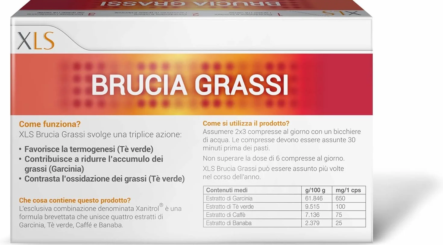 Xls Brucia Grassi Compresse, 60 Capsule
