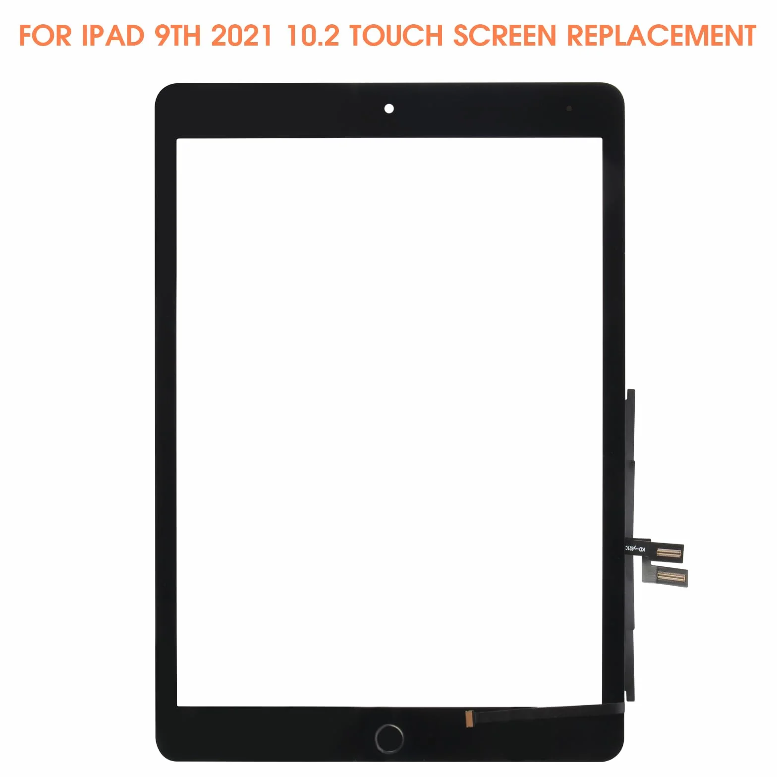 Atwist Schermo per iPad 10.2 9th 2021 Generazione Touchscreen, Schermo per a2602 Touch Screen Digitizer Vetro Sostituzione A2602 A2603 A2604 A2605(con Home Buttone,Non LCD) (Nero)