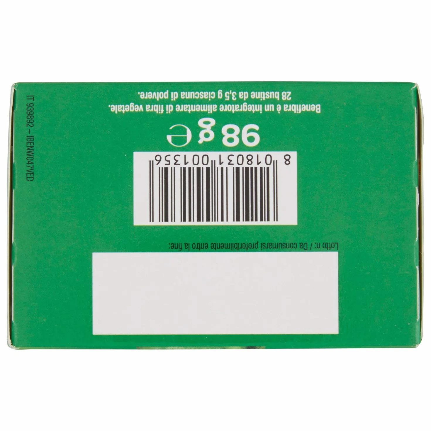 Benefibra Integratore Alimentare di Fibre Vegetali Equilibrio Flora Intestinale 28 Bustine
