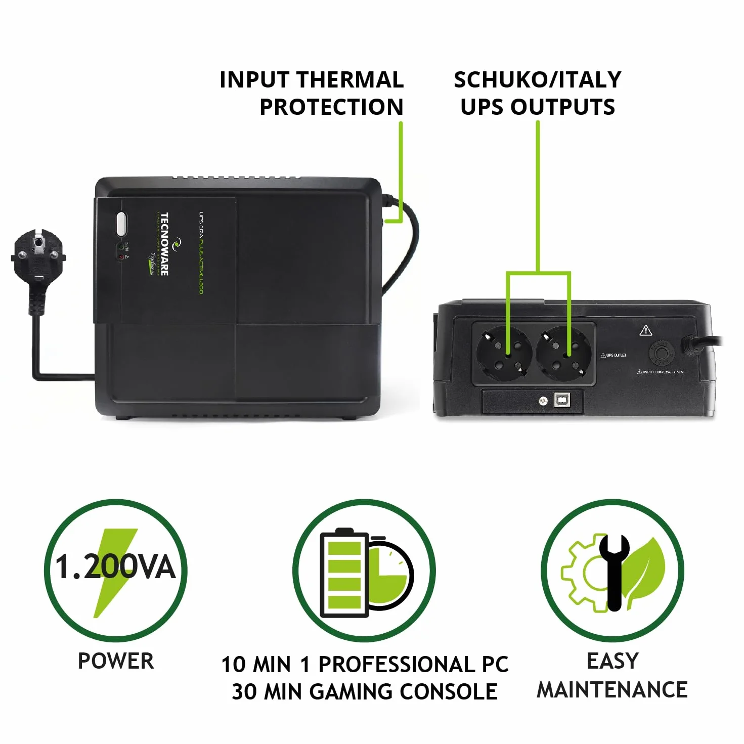 UPS ERA PLUS ACTIVE 1200 SCHUKO