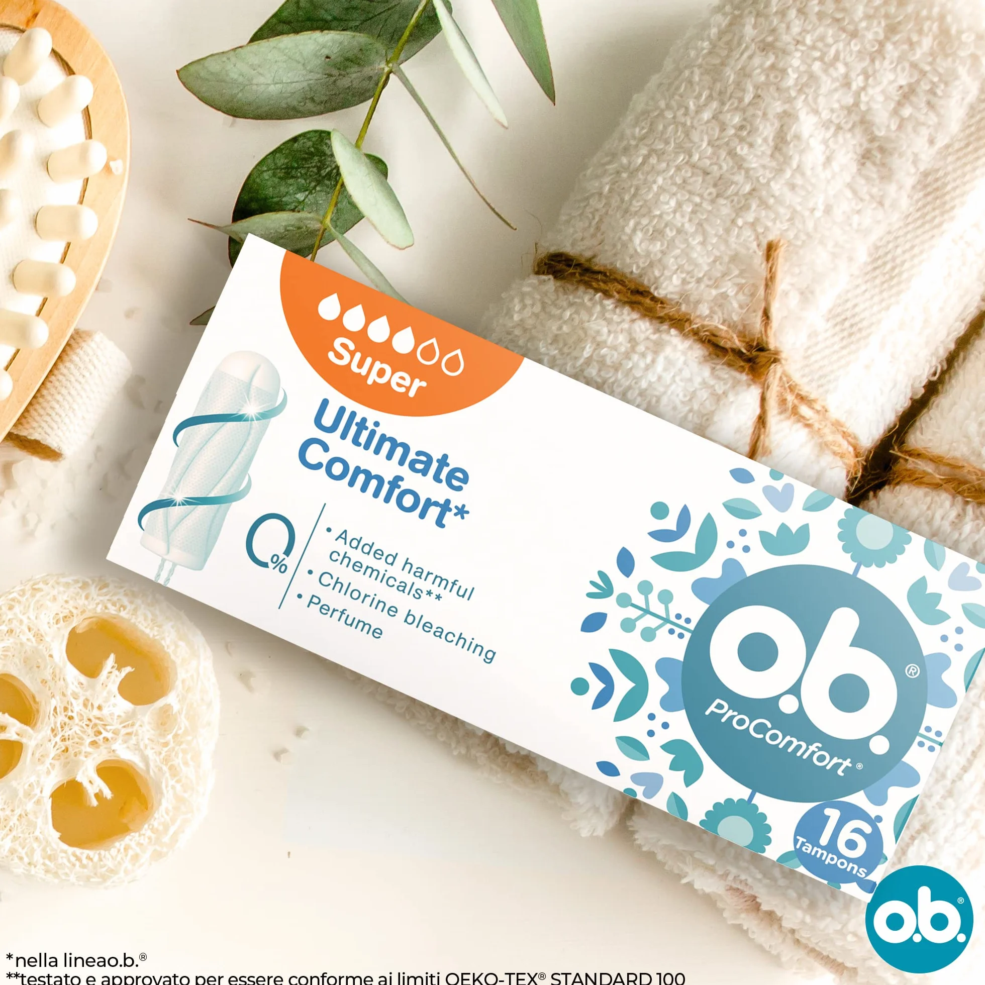 o.b. Assorbenti Interni ProComfort Super, 16 Pezzi