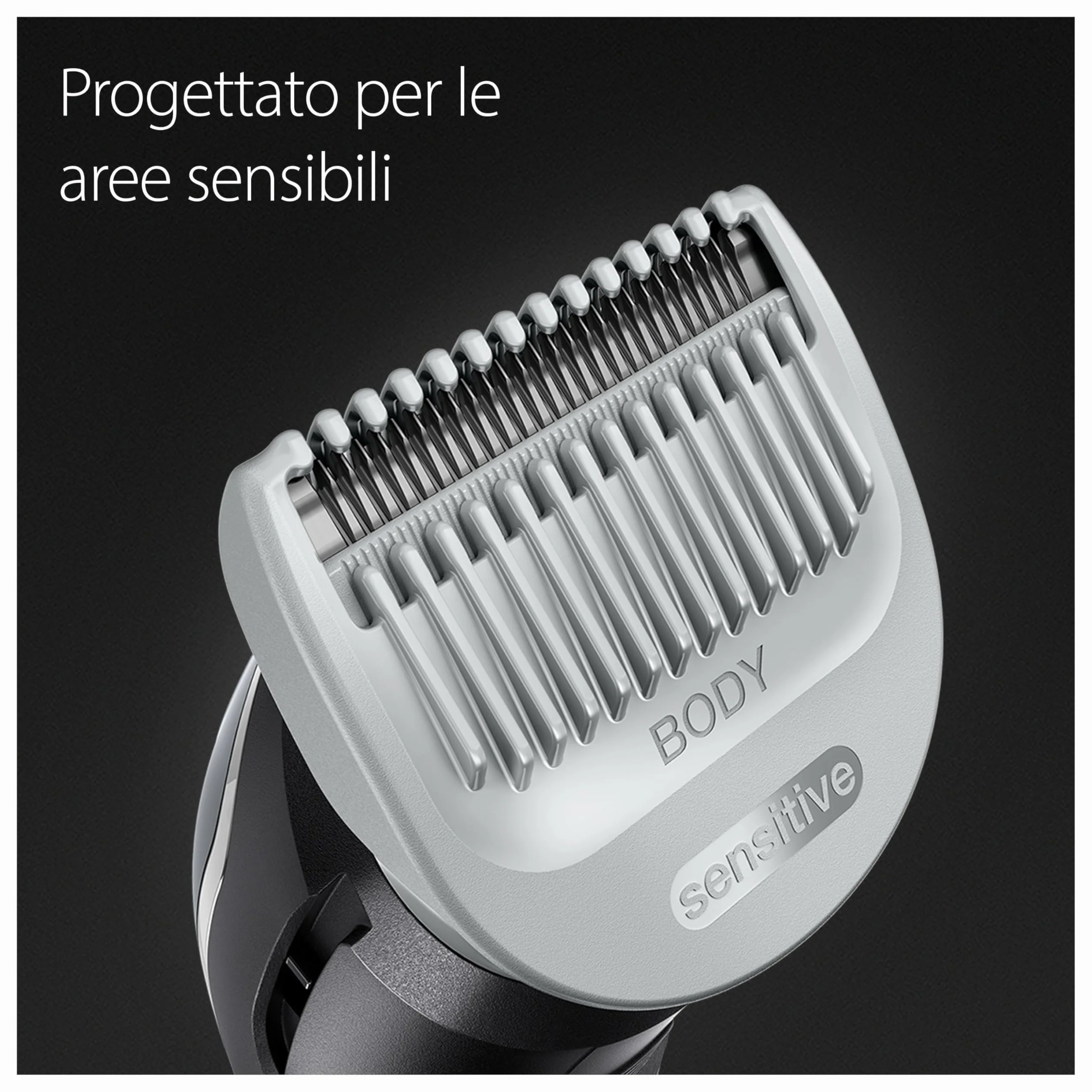 Braun Series 3 3340 Depilatore Corpo Uomo, Pettini 1mm 3mm, Tecnologia SkinShield, Lavabile