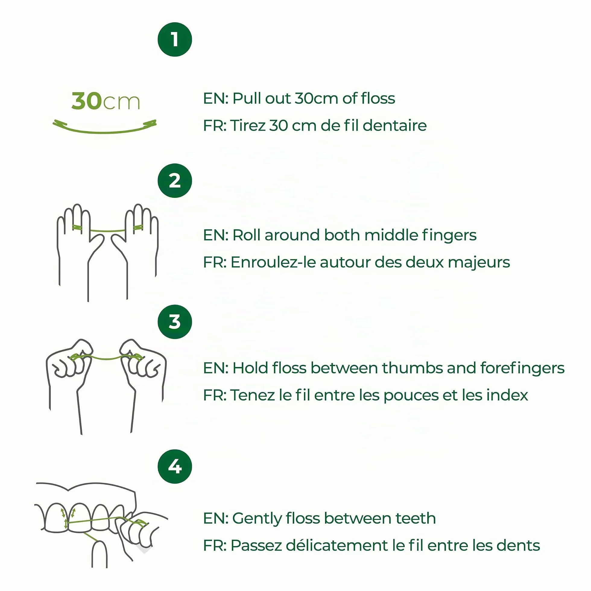 Bambaw Filo Interdentale Biodegradabile Vegano Cerato Menta 2x50m Ricarica