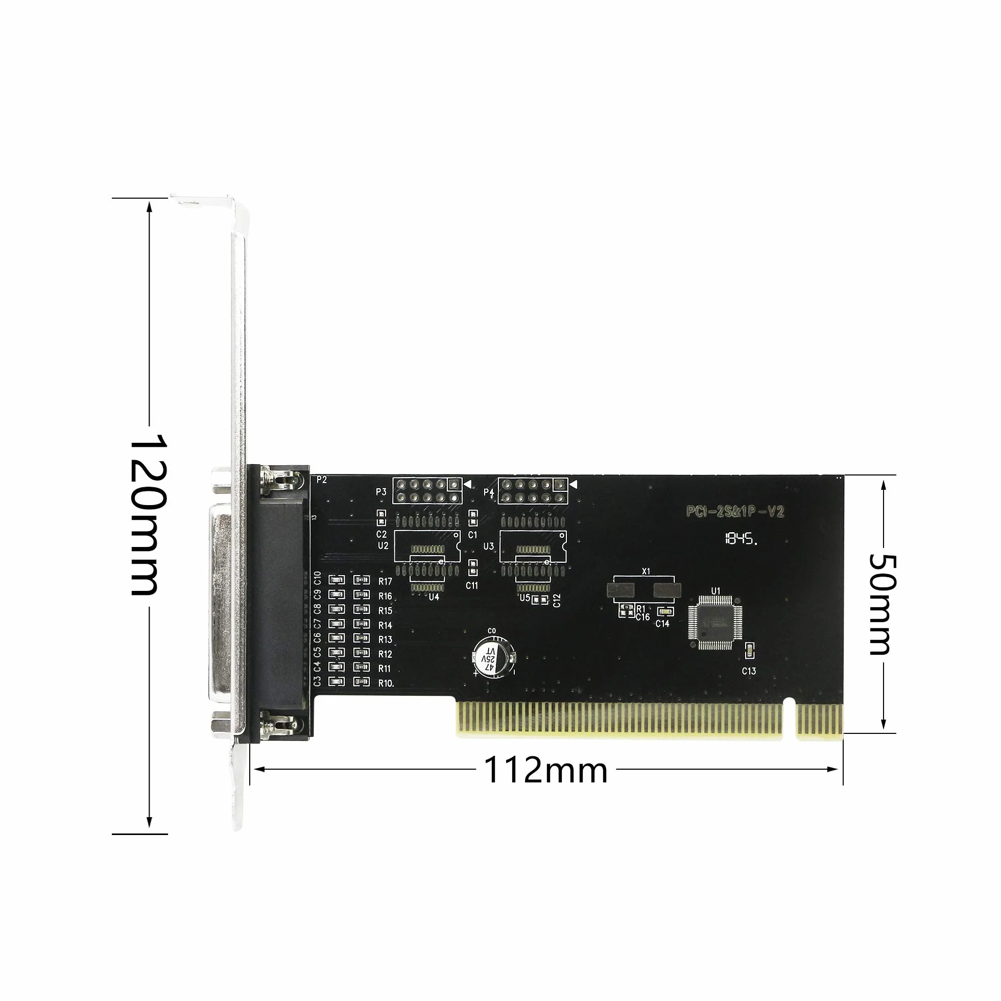 CERRXIAN Scheda PCI Parallela a 1 Porta - Adattatore DB25 LPT per Porta Stampante