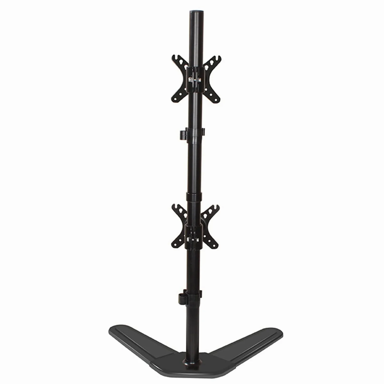 Supporto Doppio per TV da 13-32 Pollici, Rialzo Verticale Autoportante per Monitor, Supporta Due Schermi Fino A 8 Kg/17,6 Libbre