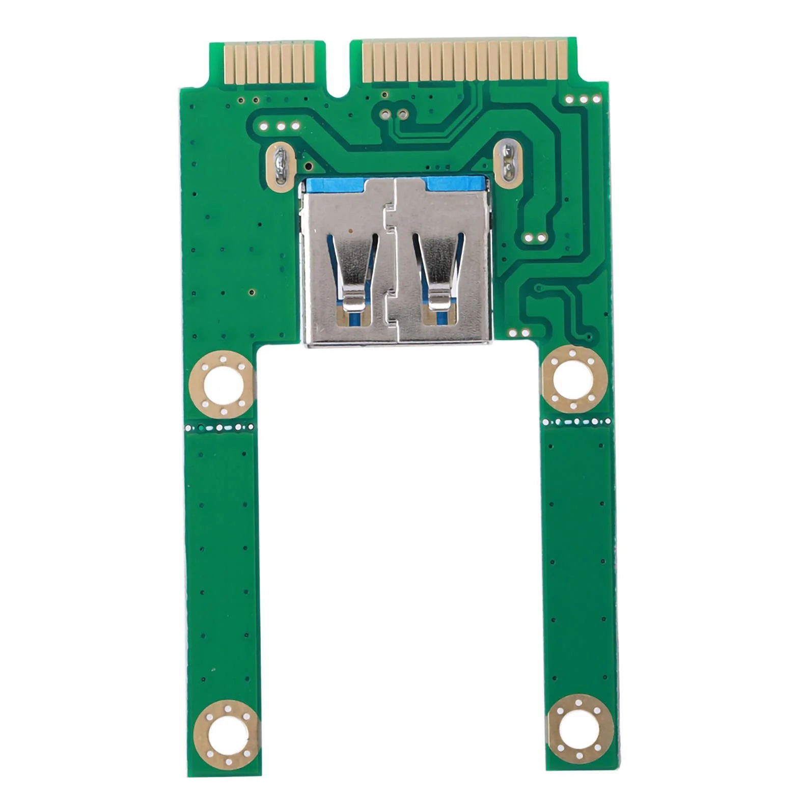 Bewinner Mini Scheda di Espansione PCI-E, Adattatore per Scheda di Conversione MSATA a USB per XP/Vista Convertitore USB MPCI-E
