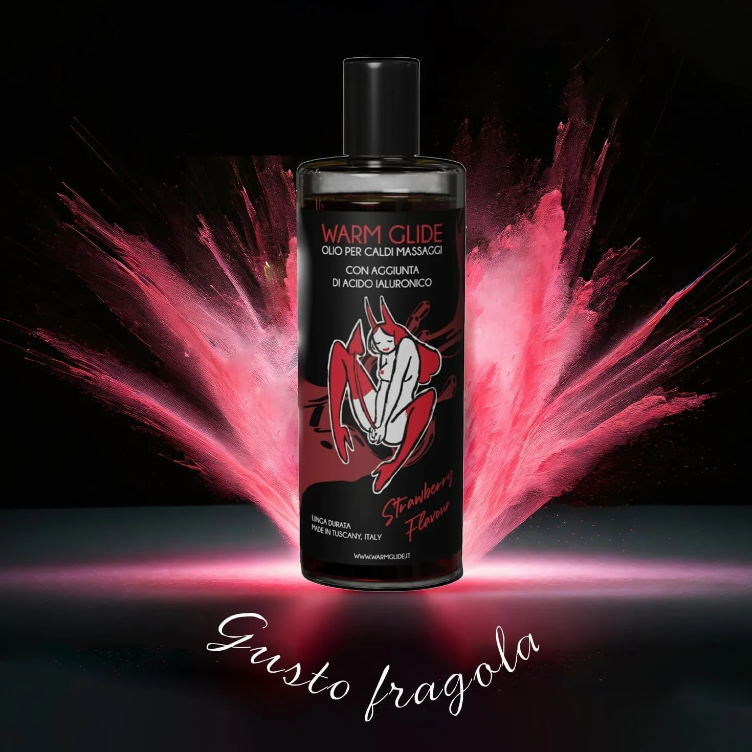 Olio Massaggio Rilassante Intimo Acido Ialuronico 150ml Aroma Fruttato