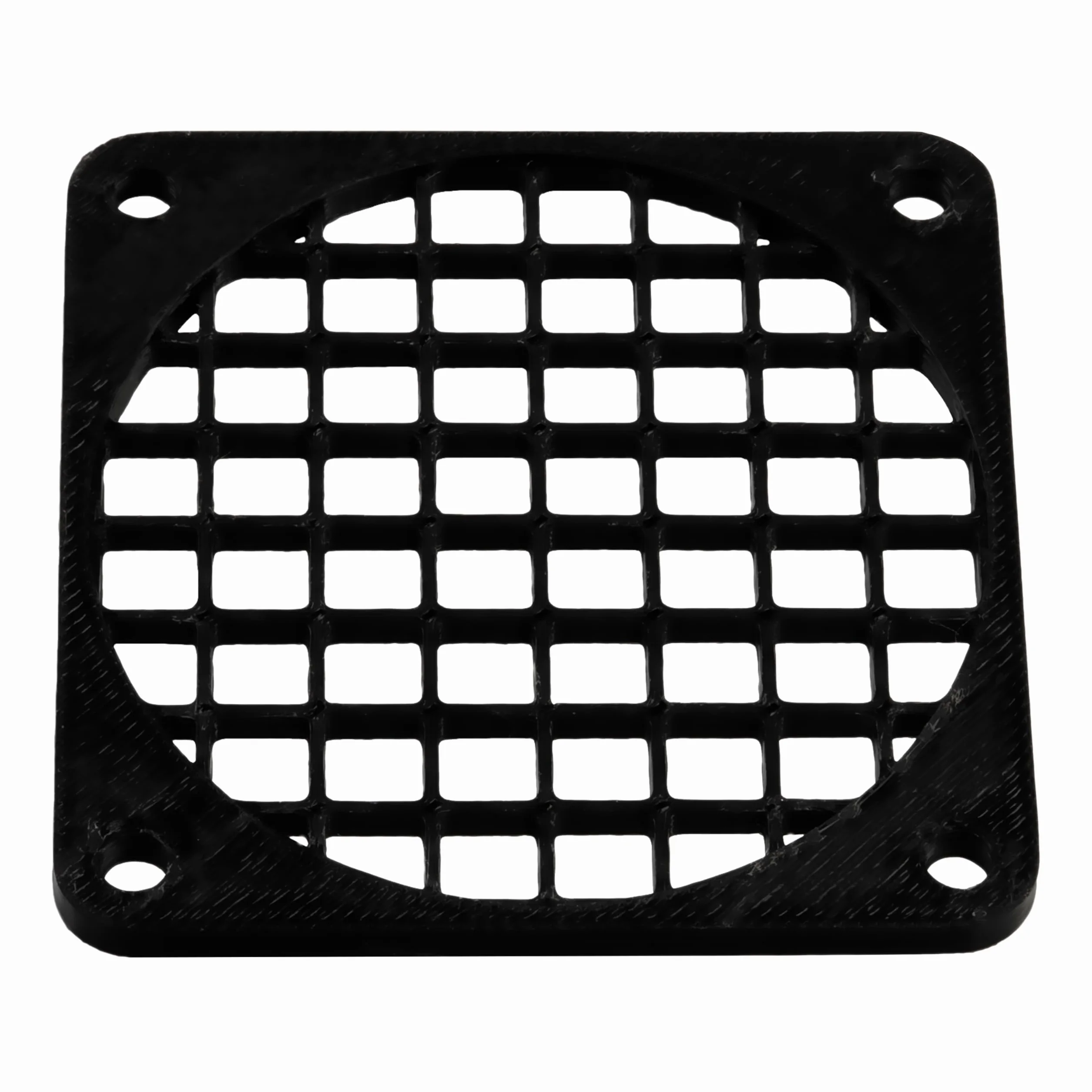 Aerzetix Set di 4 Griglie per Ventola 60x60 mm in plastica per Computer PC stampanti dispositivi audiovisivi proiettori multimediali/Colore Nero