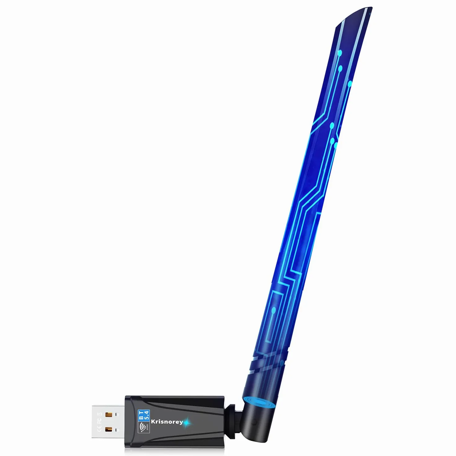Adattatore USB 2-in-1 Wi-Fi 6 Bluetooth 5.4 per PC portatile, 5dBi ad alto guadagno AX900 2.4G/5GHz Wireless WiFi Network Dongle Auto-Driver per Windows 11 10 Desktop, Plug n Pair Headset
