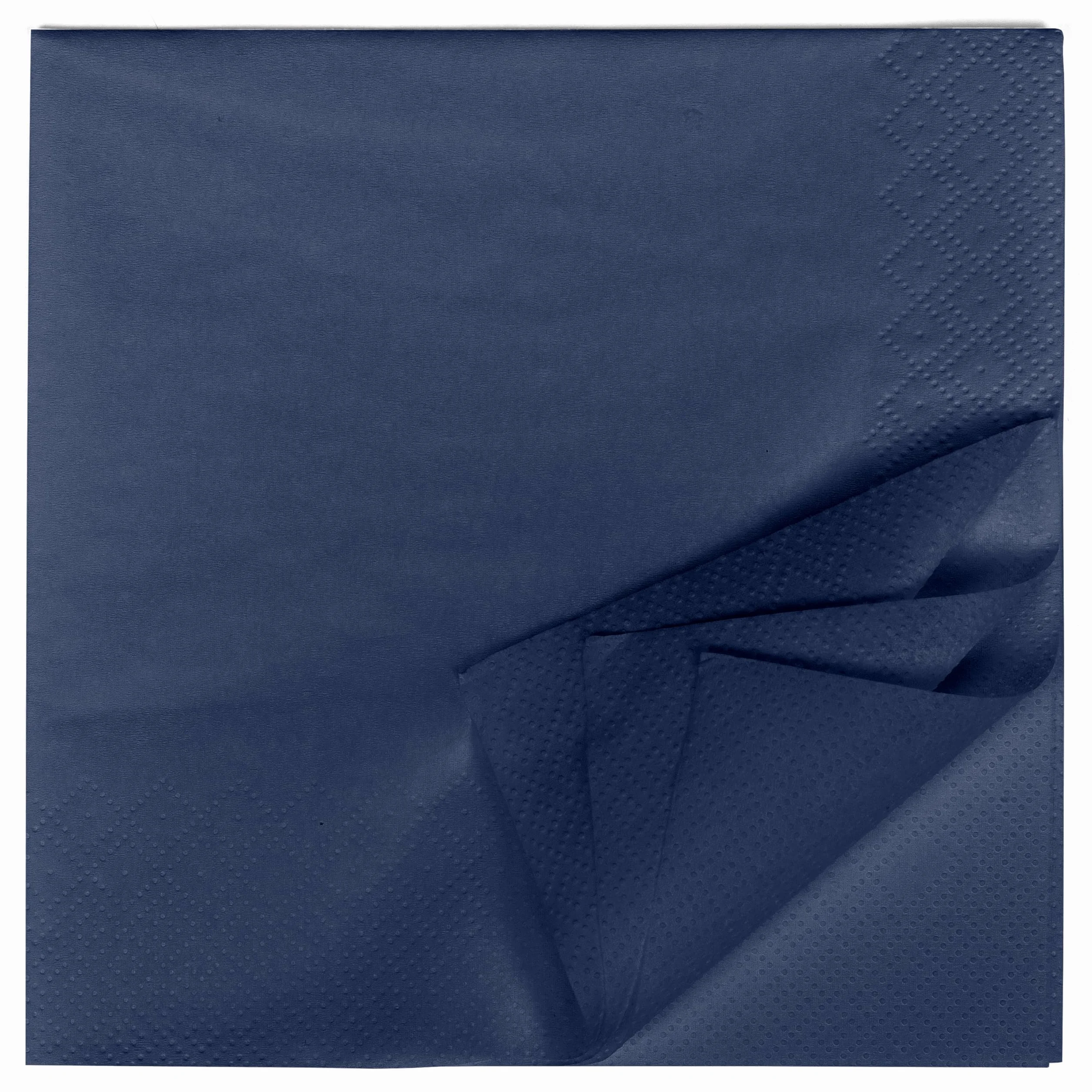 HEKU 100 tovaglioli in tinta unita 3 strati 33 x 33 cm blu scuro