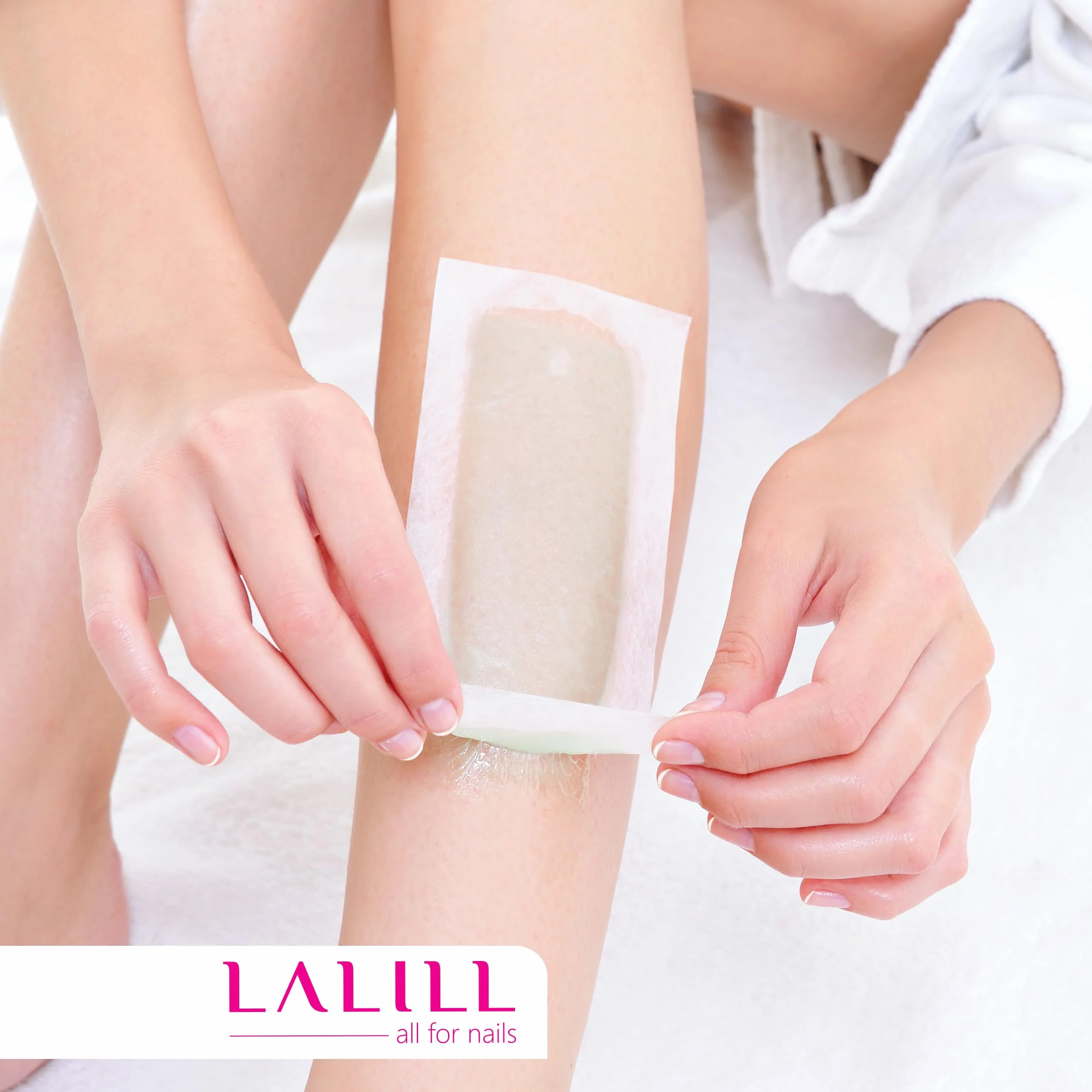 LALILL Strisce in Pile 100 Pezzi per Depilazione con Cera Calda Viso Corpo