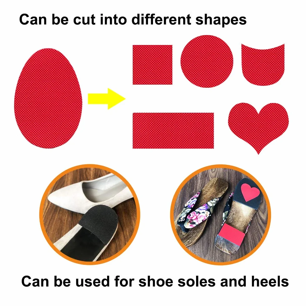 UNIKSTEP 5 par impugnature antiscivolo per suole scarpe, cuscinetti gomma autoadesivi