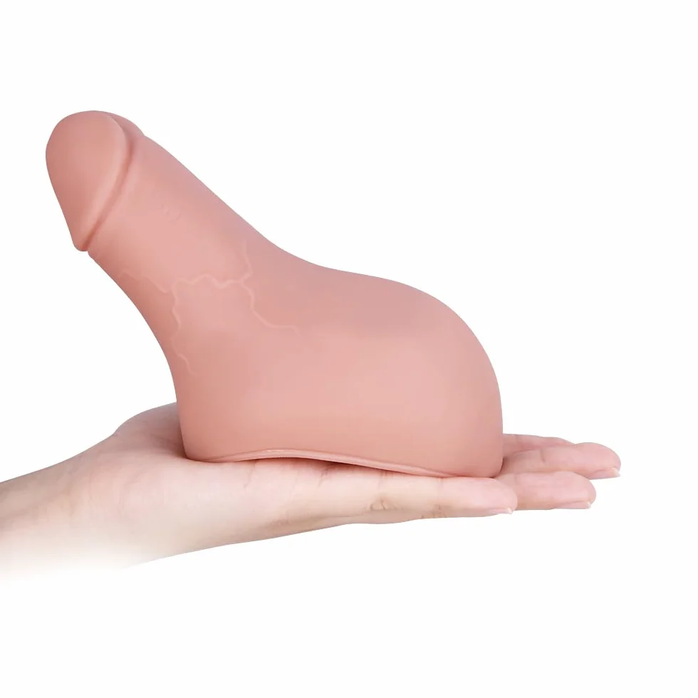 Dildo in Silicone con Bavaglio Urinale – Mundknebel Grande per Donne, Ball Gag per Giochi BDSM