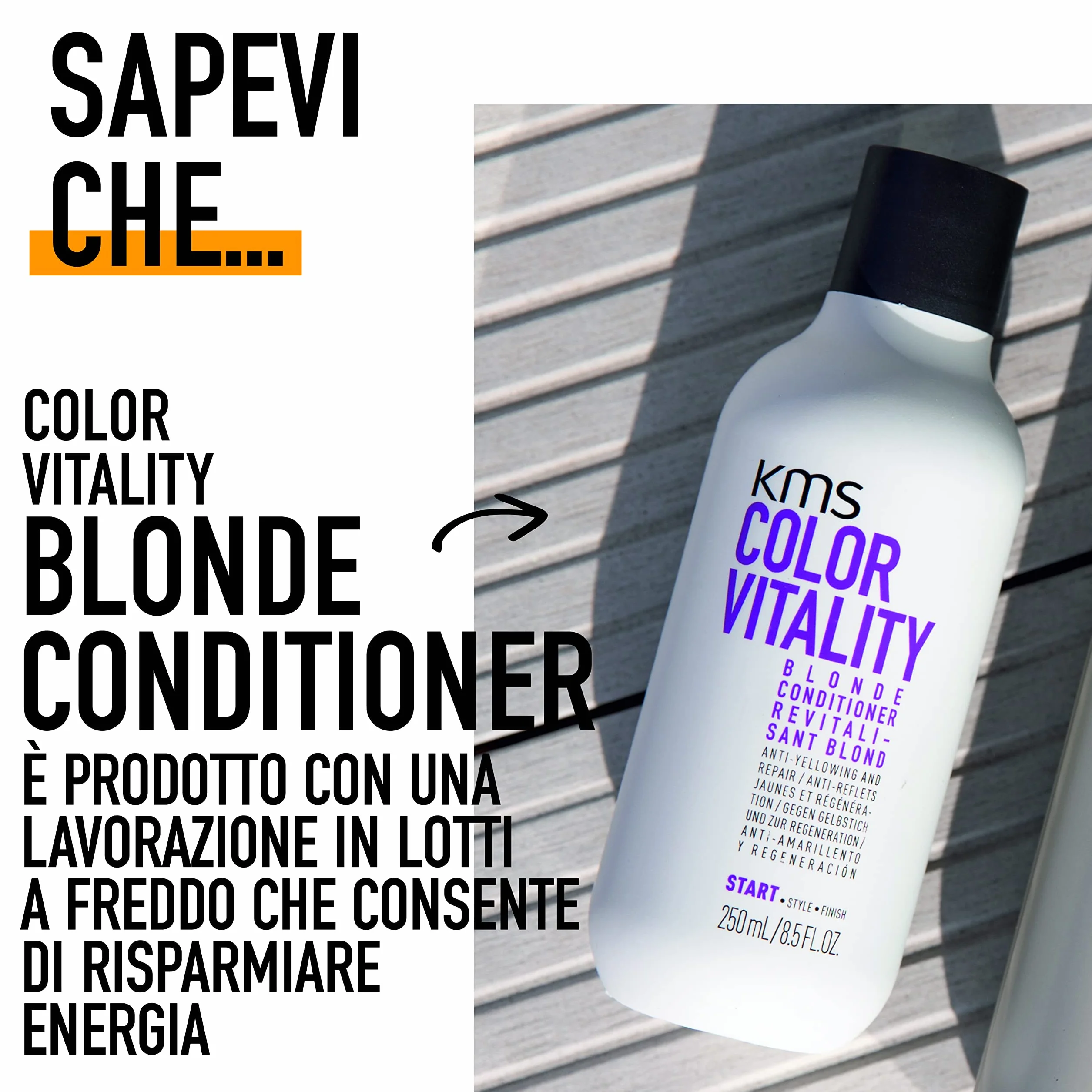 KMS COLORVITALITY Balsamo per Capelli Biondi 250ml