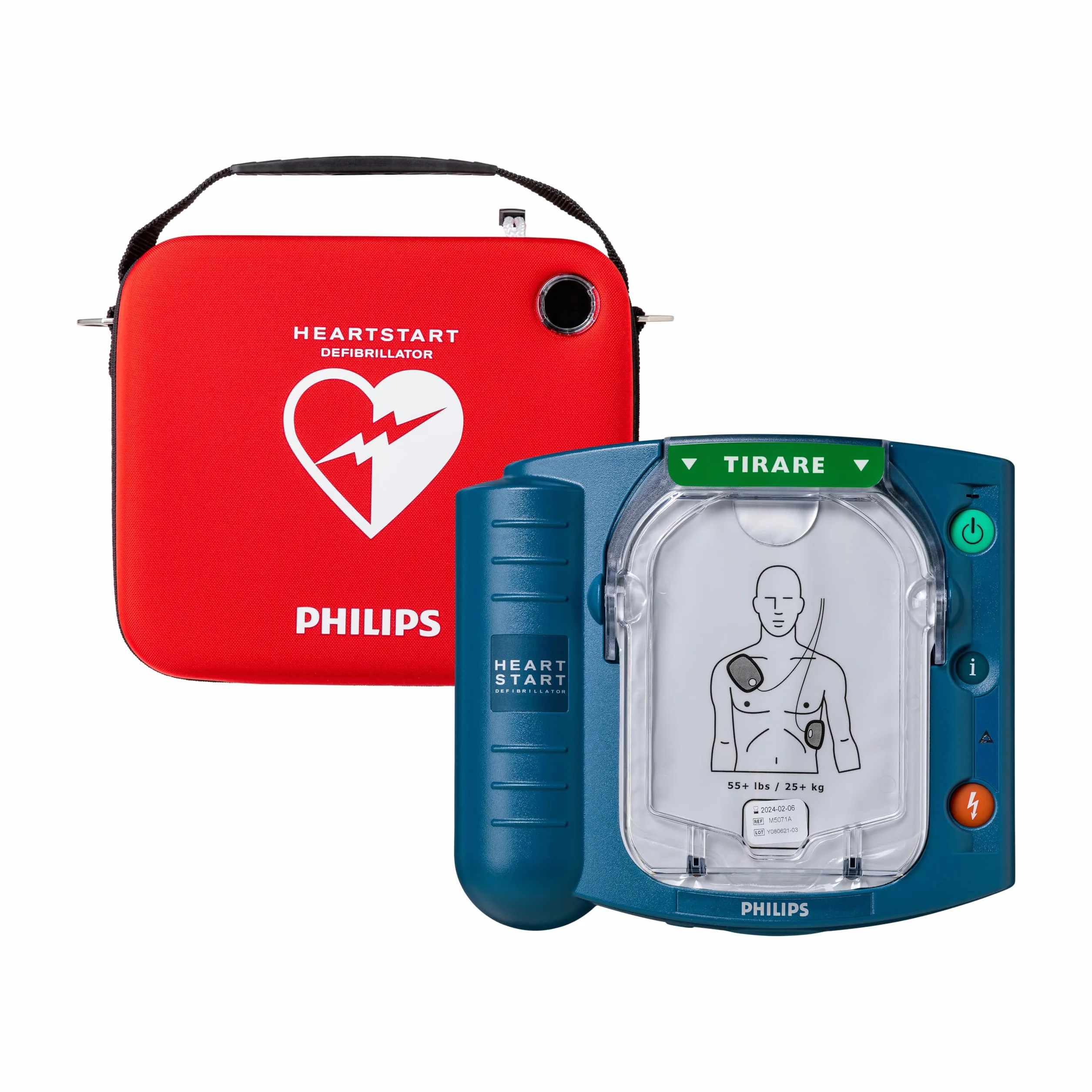 Defibrillatore Philips HeartStart HS1 M5066A-C02 custodia slim