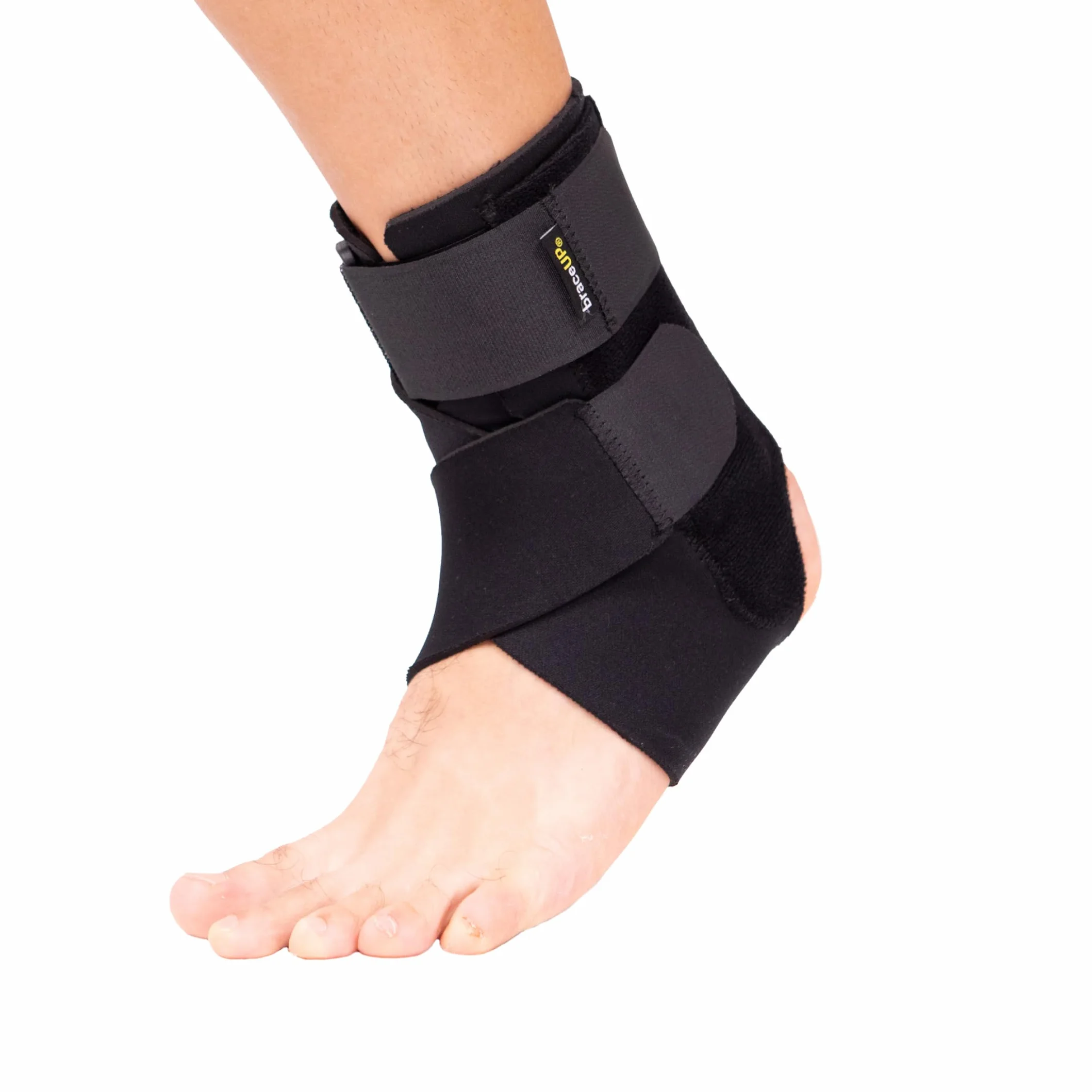 BraceUP Cavigliera Ortopedica uomo donna - Tutore caviglia sportivo per distorsione, stabilità, dolore piede, slogatura, tendinite d'Achille