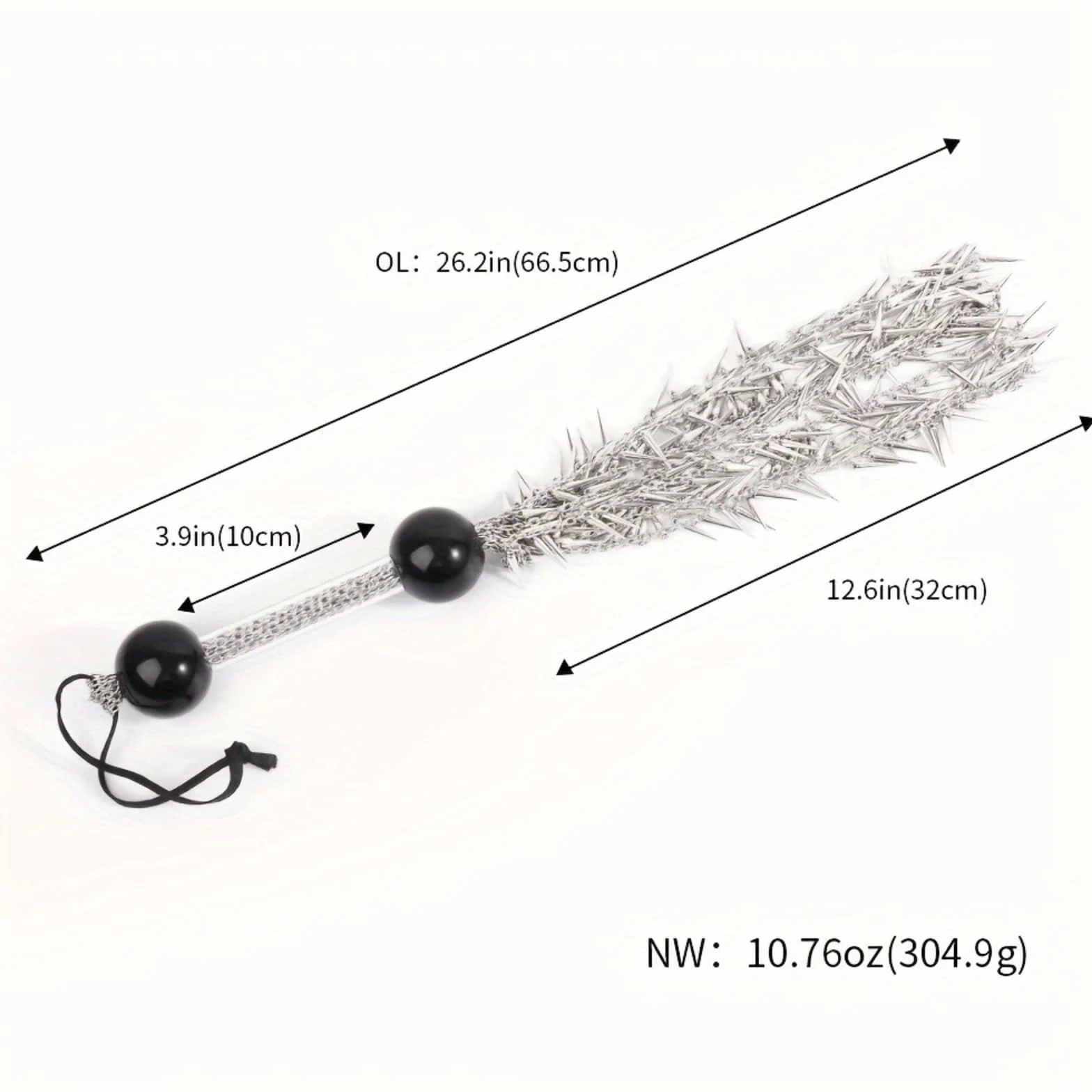 Hdynasty Argento Metallo Tassel Cavallo Frusta Coppia Alternativa