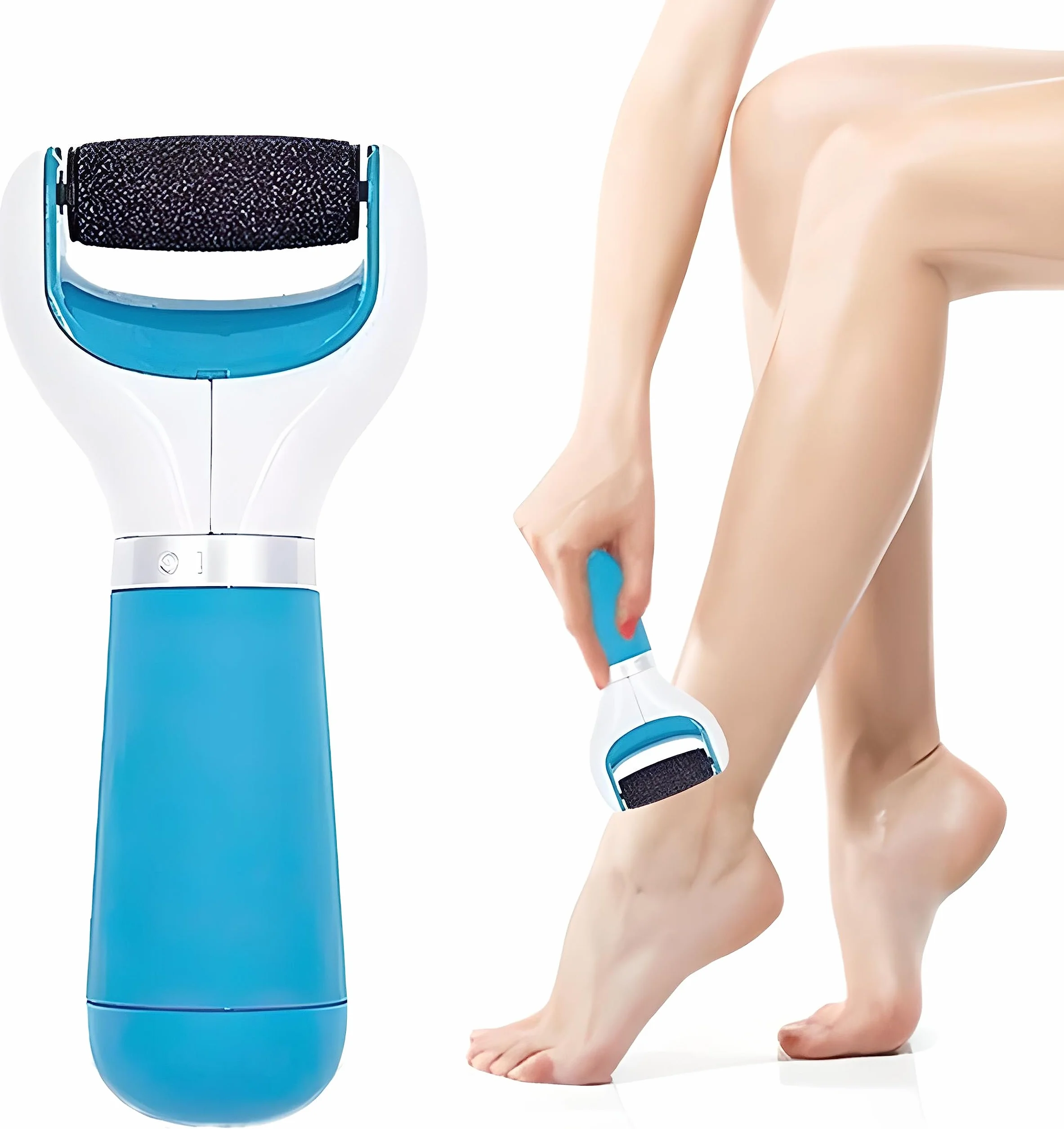 Retoo Levigatore Elettrico per Piedi, Rimozione Calli, Lima per Calli, Electric Foot File (Blu 16,5 x 7,2)