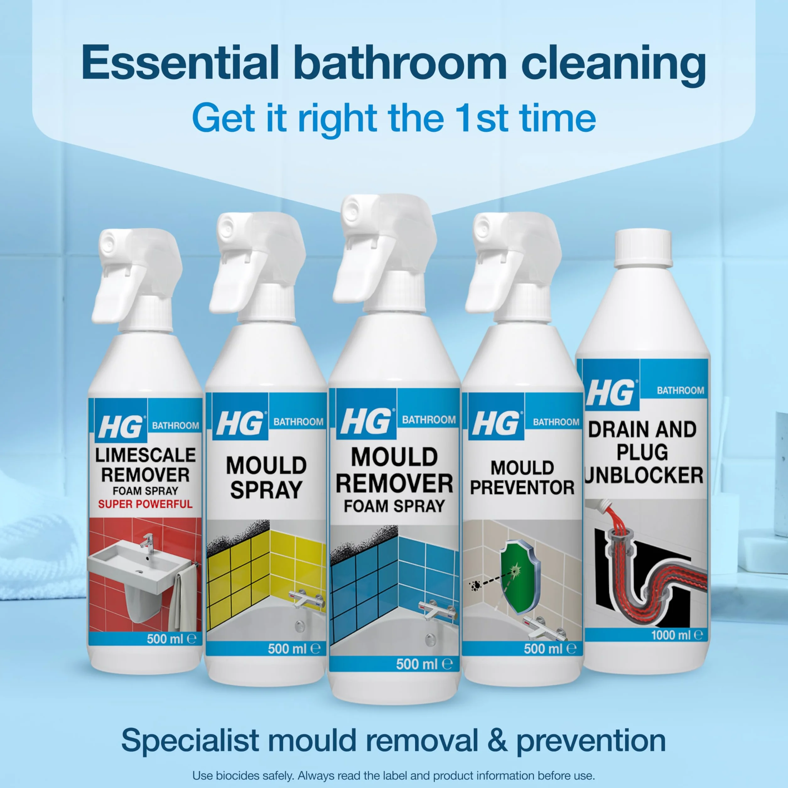 HG Schiuma spray per la rimozione della muffa, 500 ml