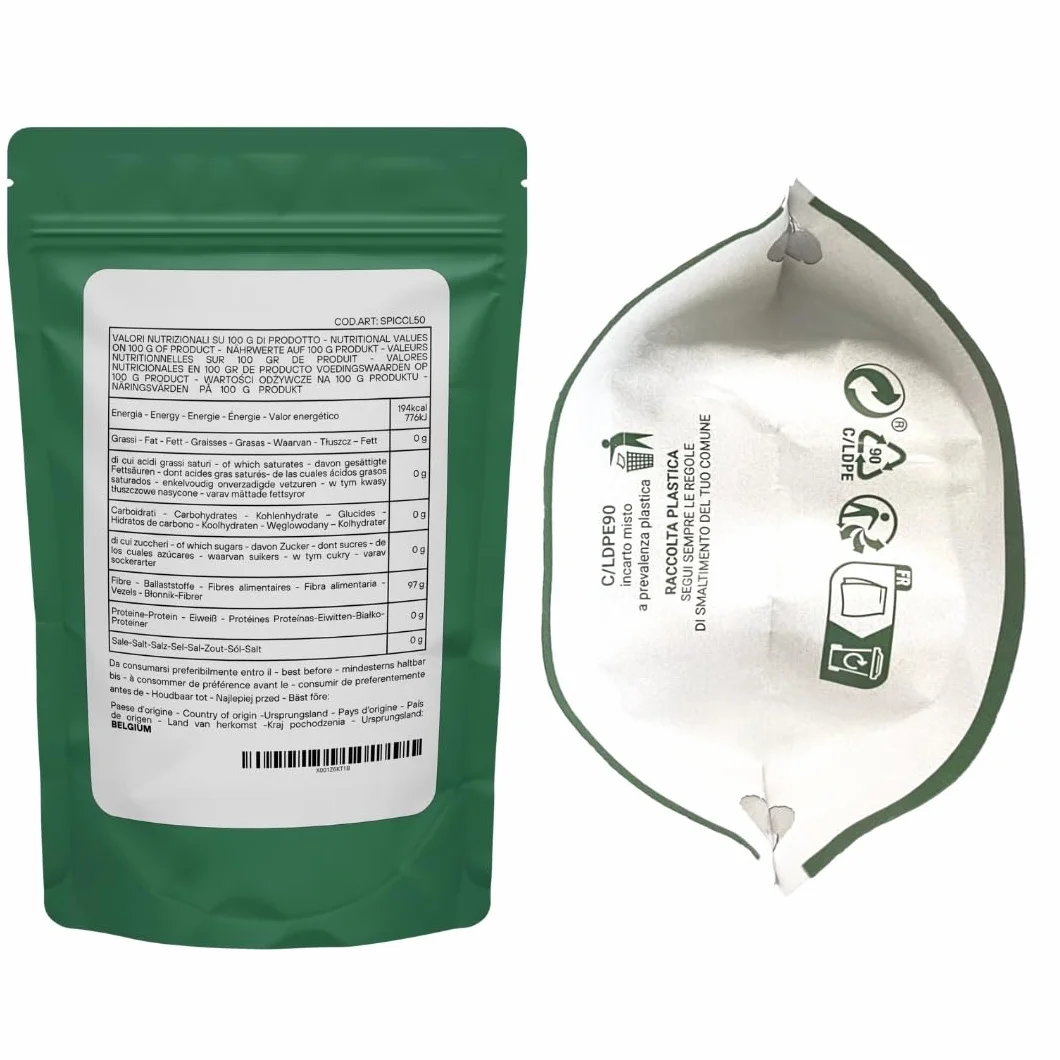 SaporePuro Inulina da cicoria 50 g - Fibra prebiotica CATENA LUNGA