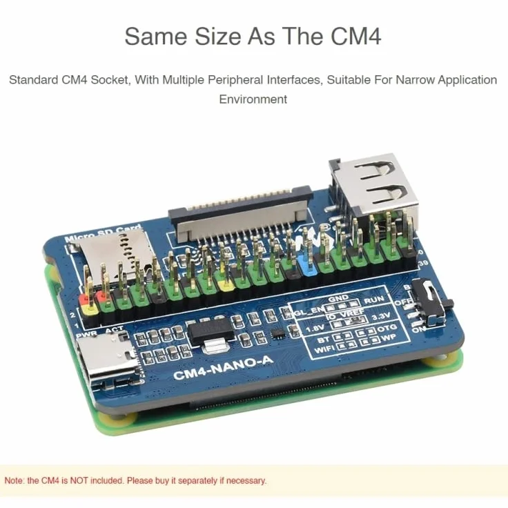 High-Tech Place Waveshare Nano Base Board A per Raspberry Pi CM4
