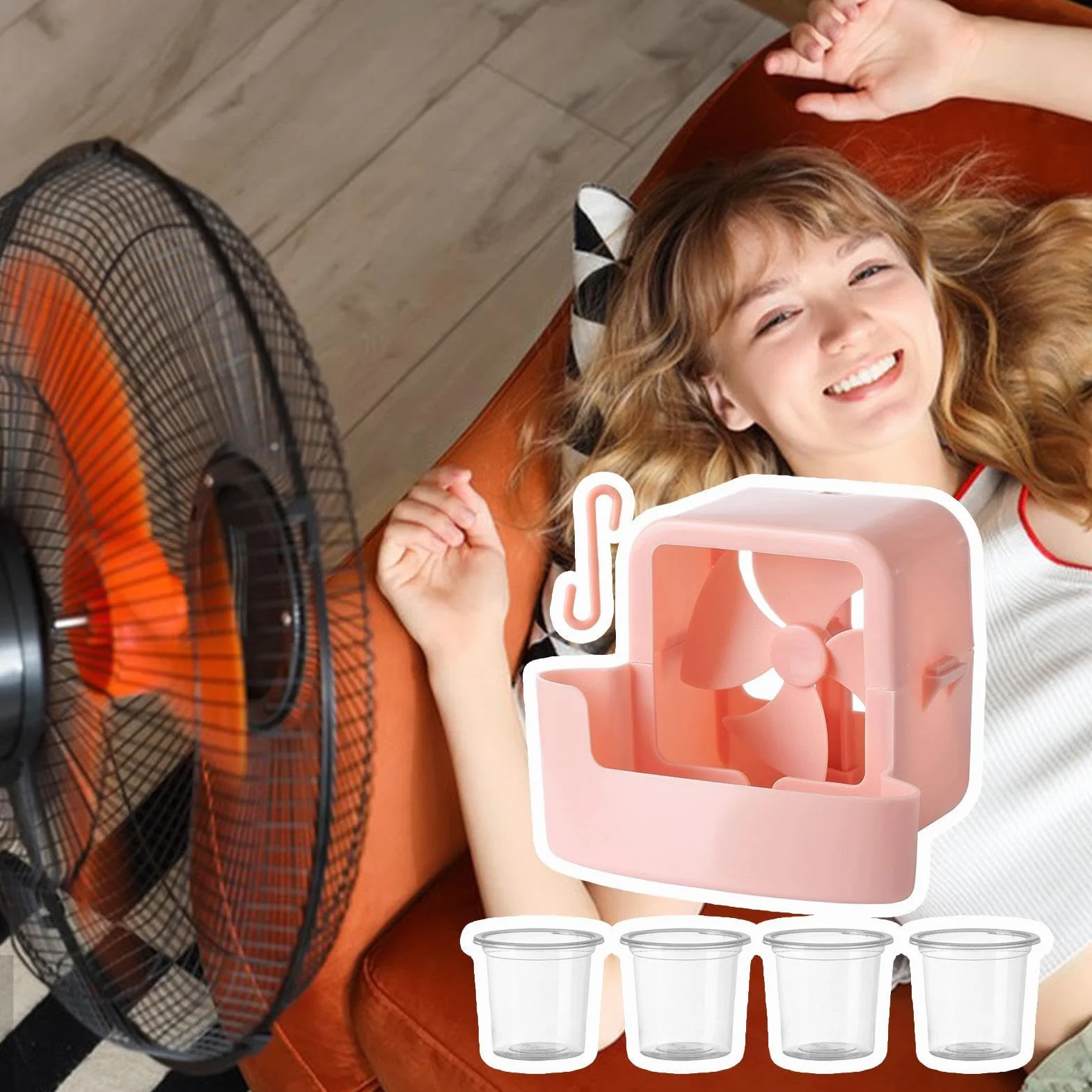 Adattatore di raffreddamento della della ventola, 2025 Nuovo dispositivo di raffreddamento della ventola, Ventilatori da pavimento, Raffreddatore della scatola di ghiaccio