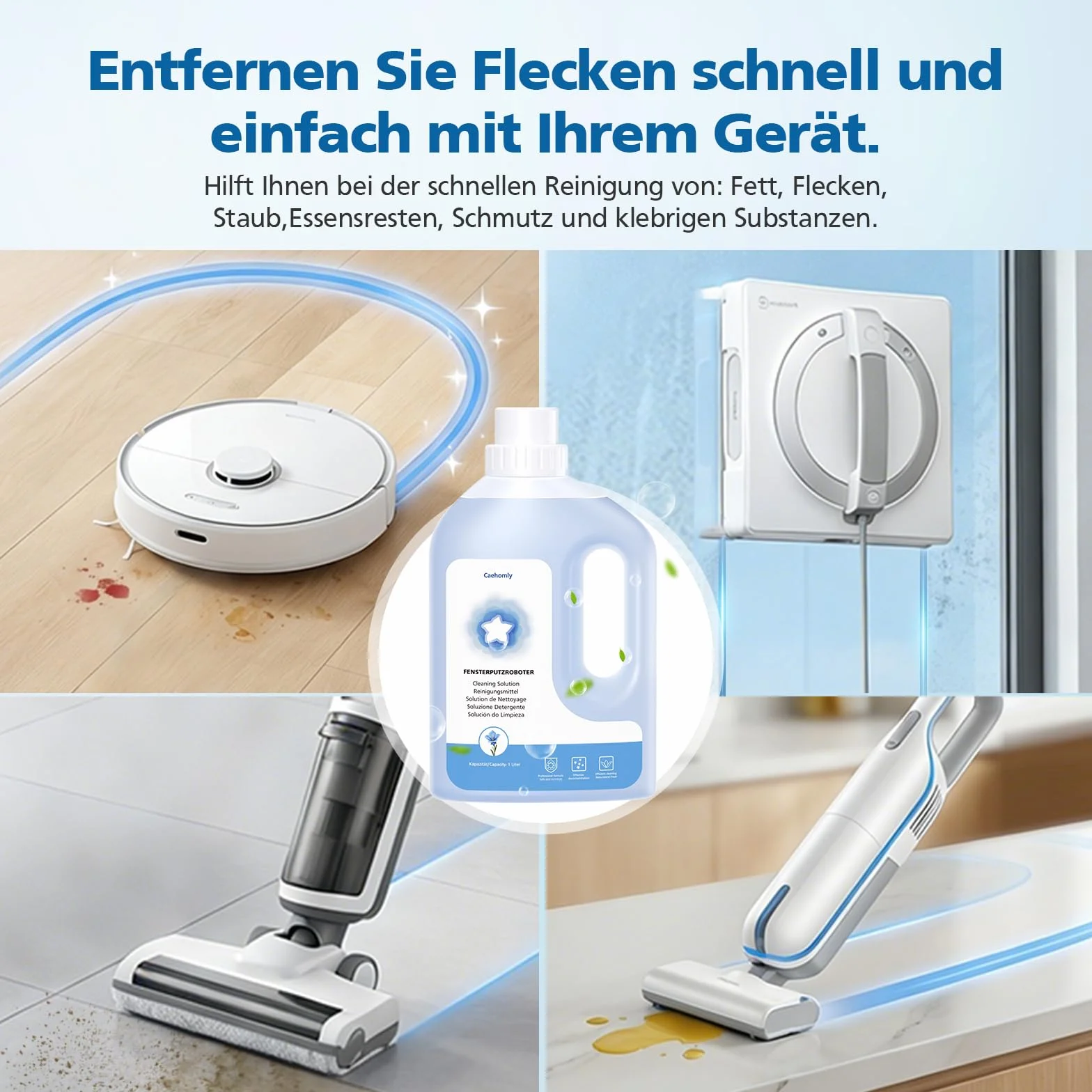 ECOVACS Winbot W1 PRO W2 W2 OMNI W2 PRO W2 PRO OMNI WINBOT MINI W2S W2S OMNI Płyn do czyszczenia 1L