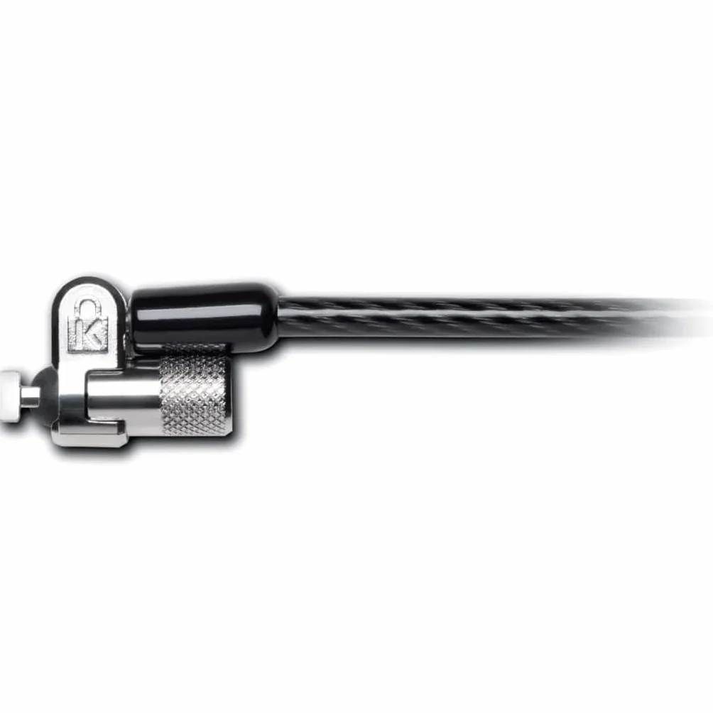Kensington K65020EU MicroSaver 2.0 Cavo di Sicurezza per Computer in Carbonio, Ultra-Resistente al Taglio con Meccanismo di Chiusura T-Bar e Testina Spessa 10 mm - Lunghezza 1.8m