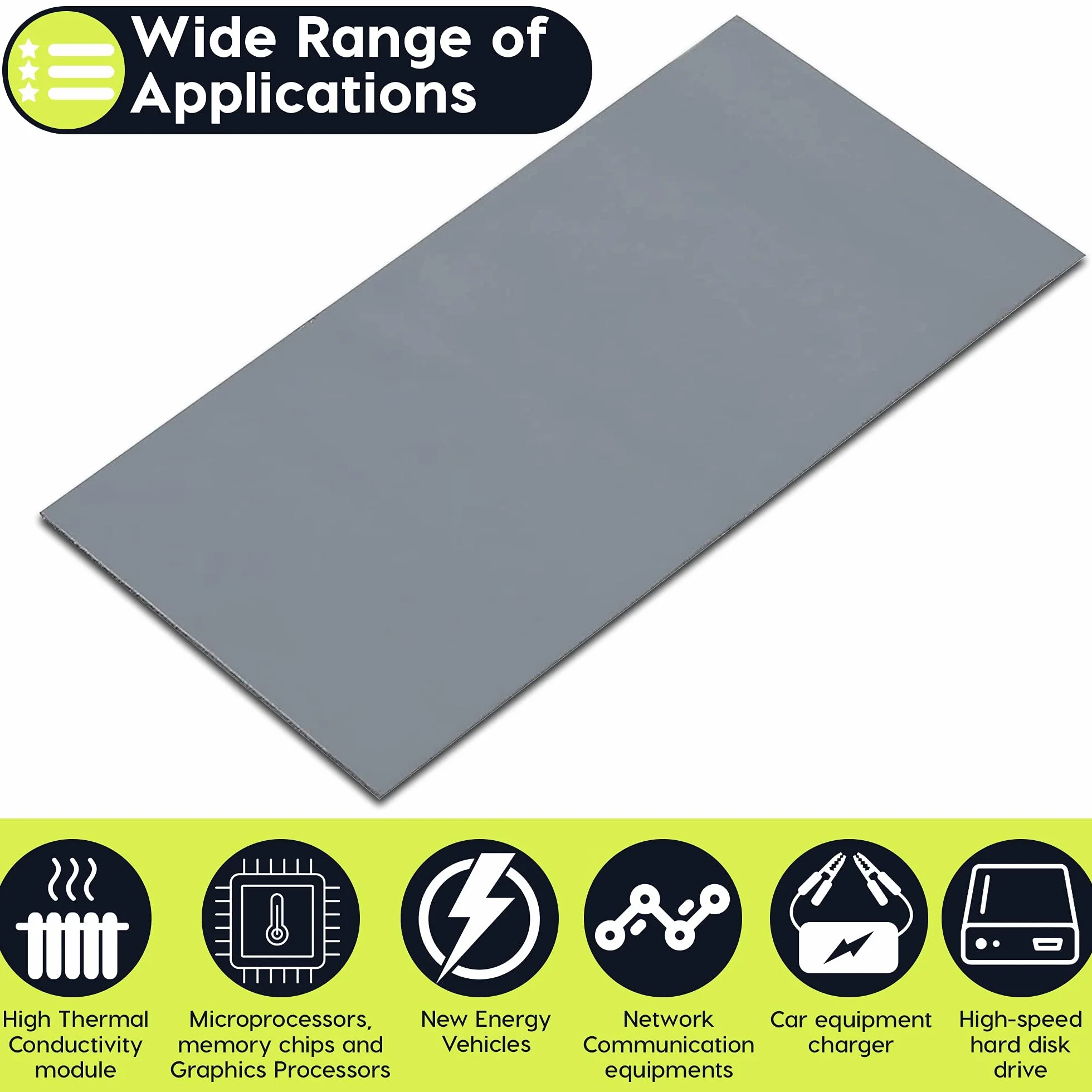 GELID SOLUTIONS GP-Extreme - Pad Termico 80x40x1.0mm. Eccellente Conduzione del Calore, Riempitivo Ideale. Conducibilità Termica di Facile Installazione 12W