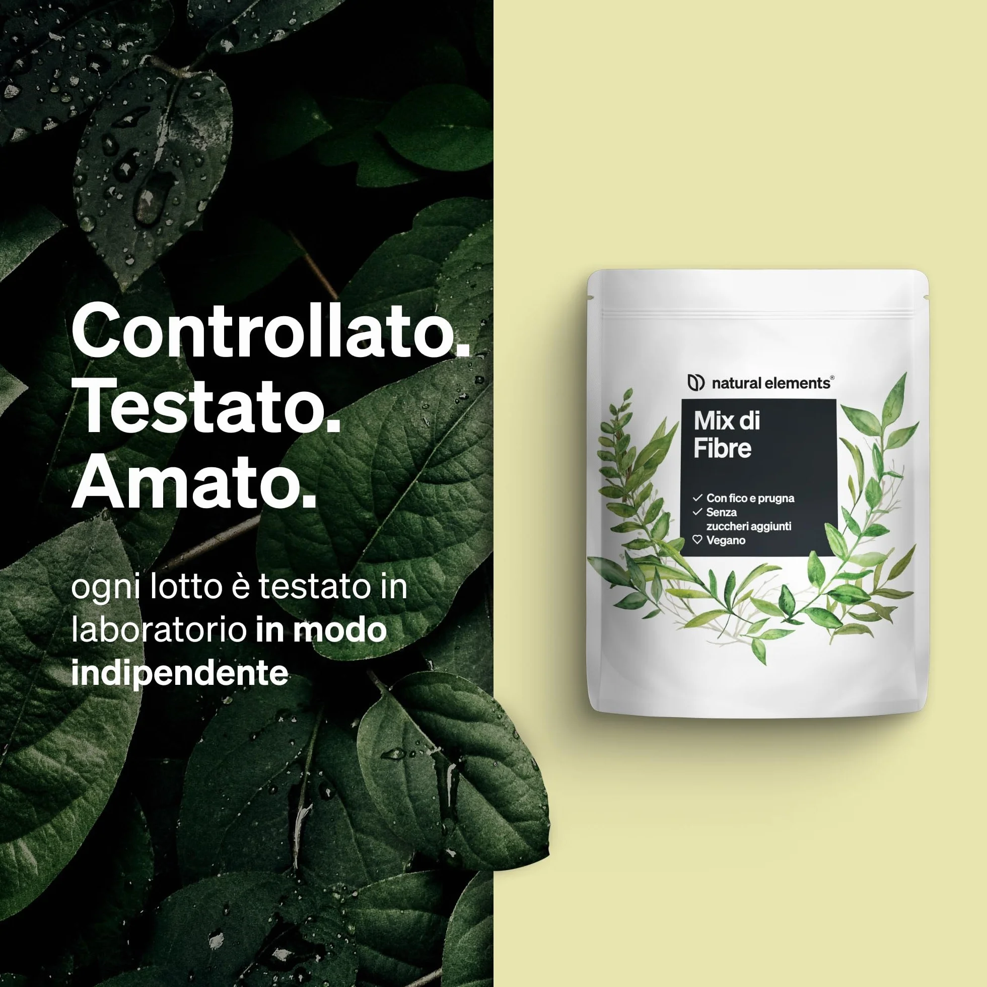 Mix di Fibre 600 g 9 fonti naturali con inulina e fibra di acacia vegano senza zuccheri aggiunti