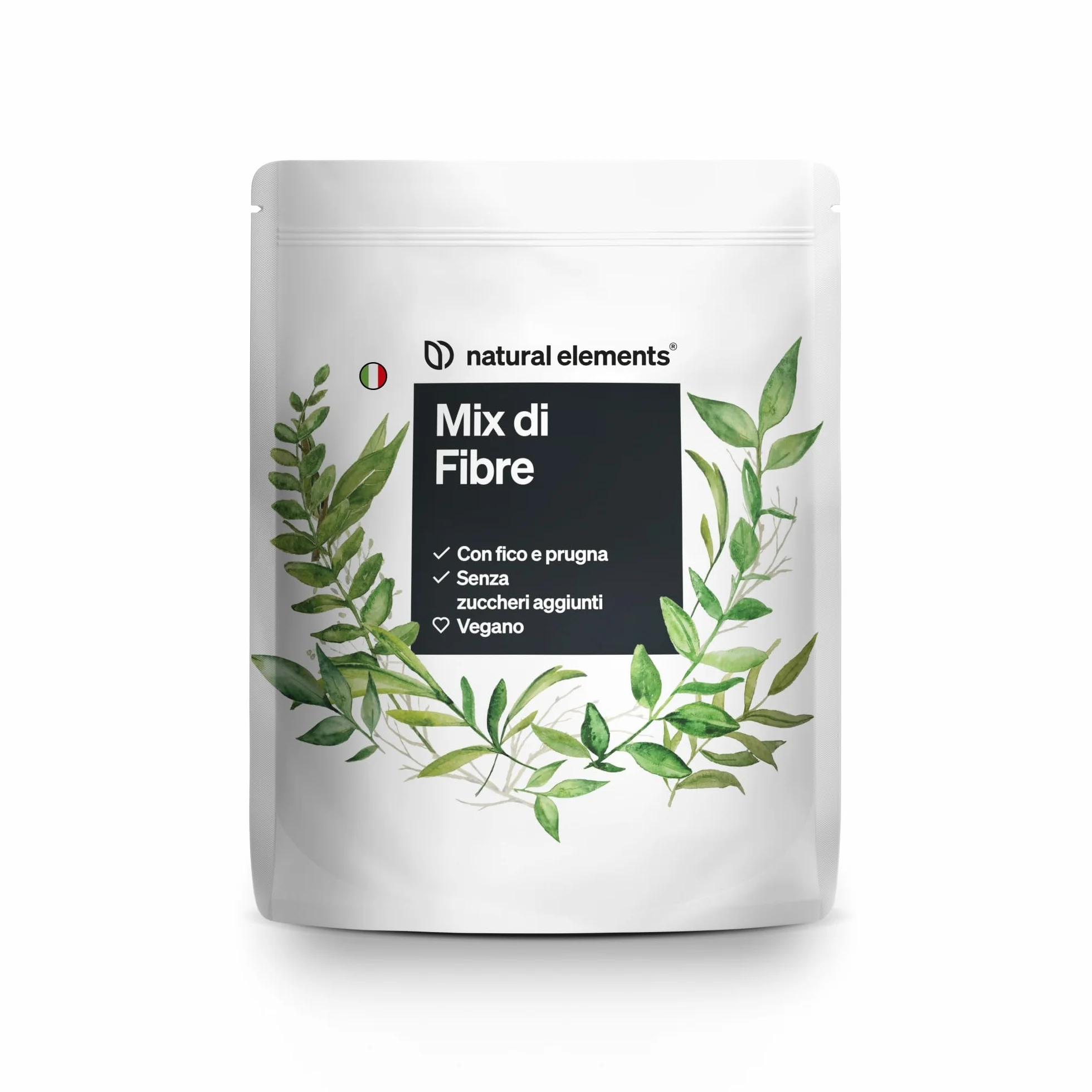 Mix di Fibre 600 g 9 fonti naturali con inulina e fibra di acacia vegano senza zuccheri aggiunti