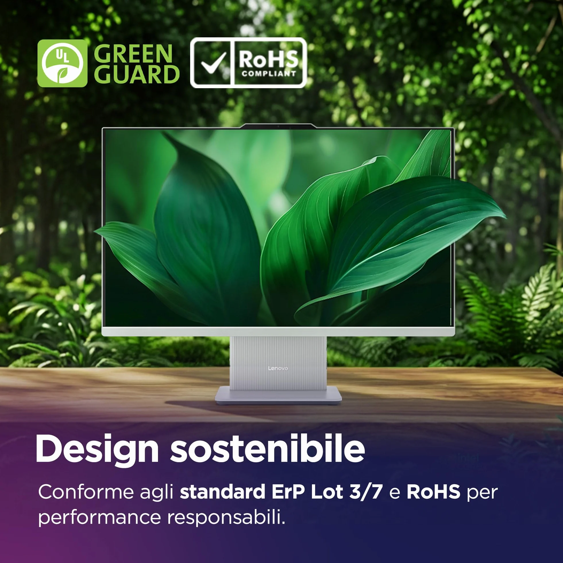 Lenovo IdeaCentre All-In-One Desktop 24" FHD Intel Core Ultra 5 226V 512GB SSD 16GB RAM WiFi 6 Windows 11