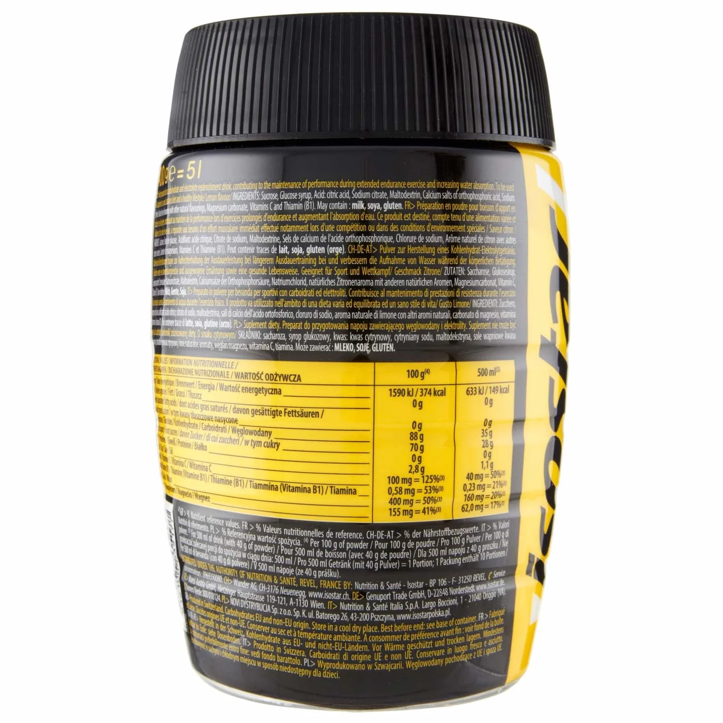 ISOSTAD HYDRATE & PERFORM LIMONE, Preparato in polvere per bevanda isotonica, 400 g