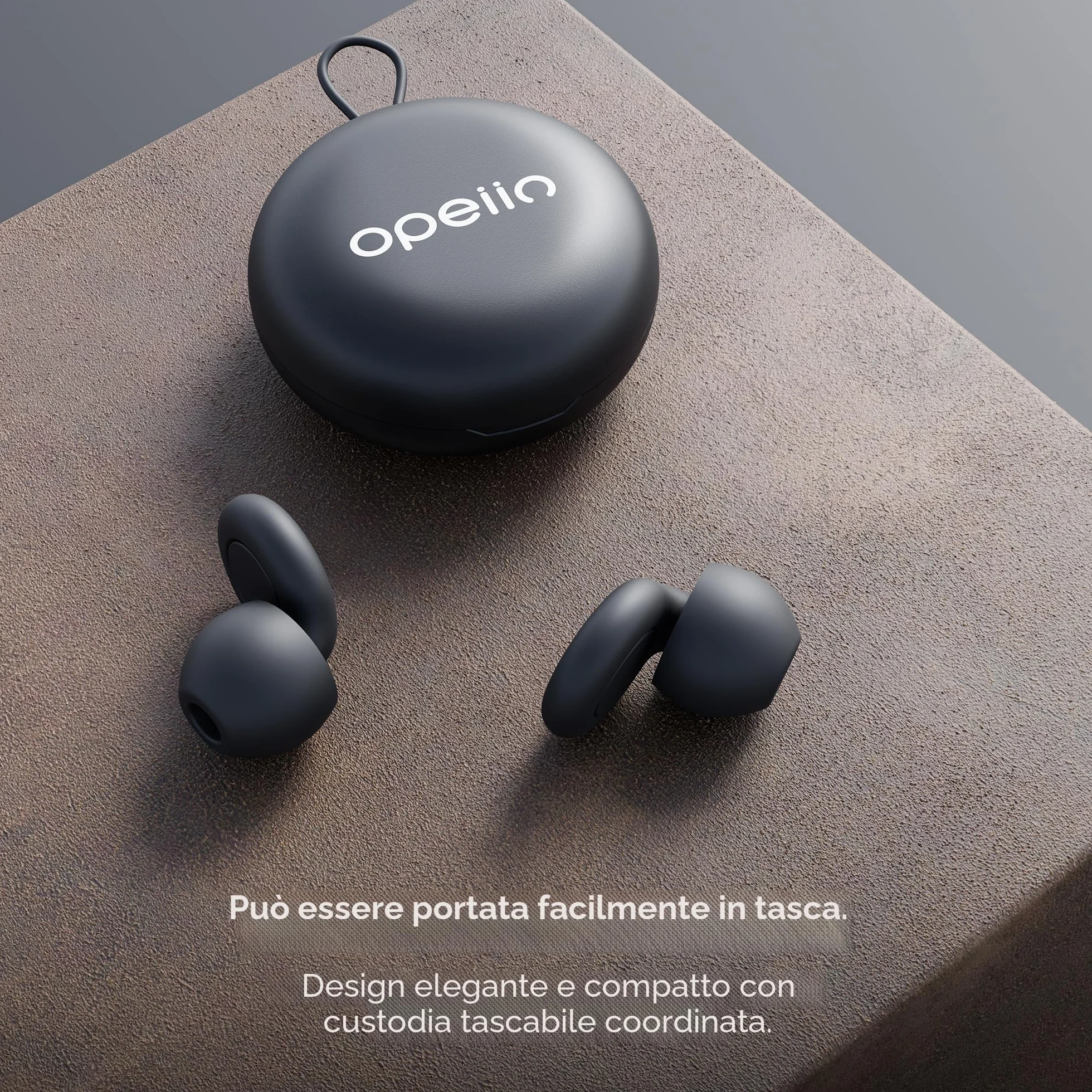 Tappi Orecchie Dormire Silicone Flessibile Antirumore 28 dB Riutilizzabili 8 Gommini XS S M L Nero